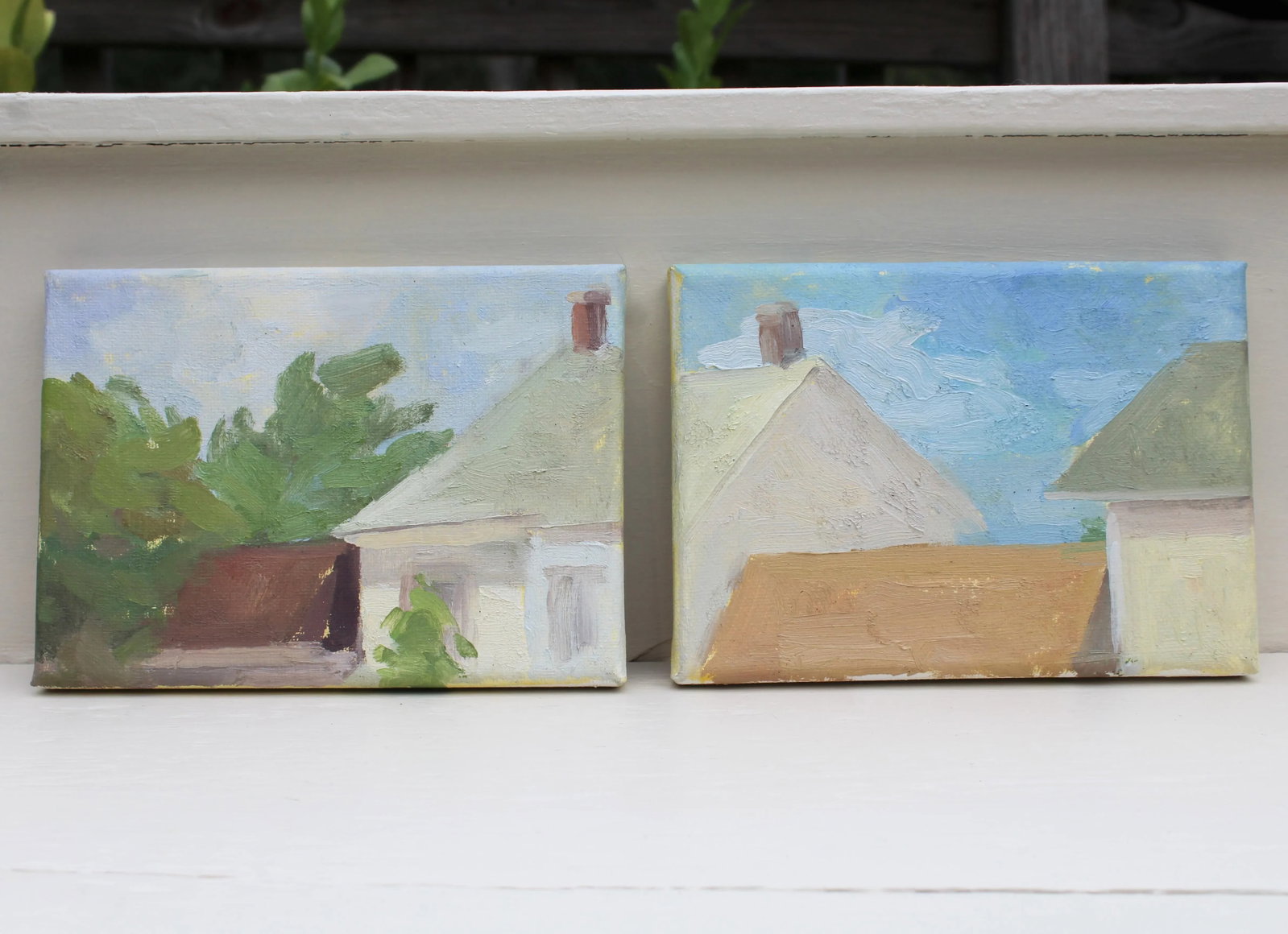 Contemporary "Manasquan Summer" Landscape Oil Painting by Michelle Farro - 5