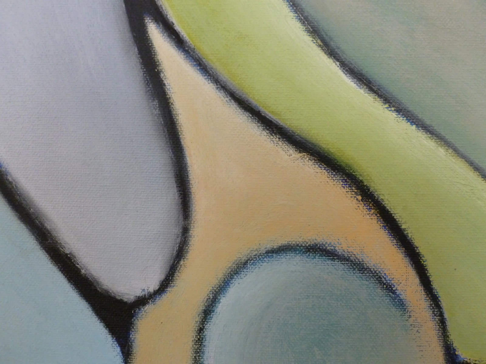 Flow Square Abstract Oil Painting by Scott A. Spencer - 3