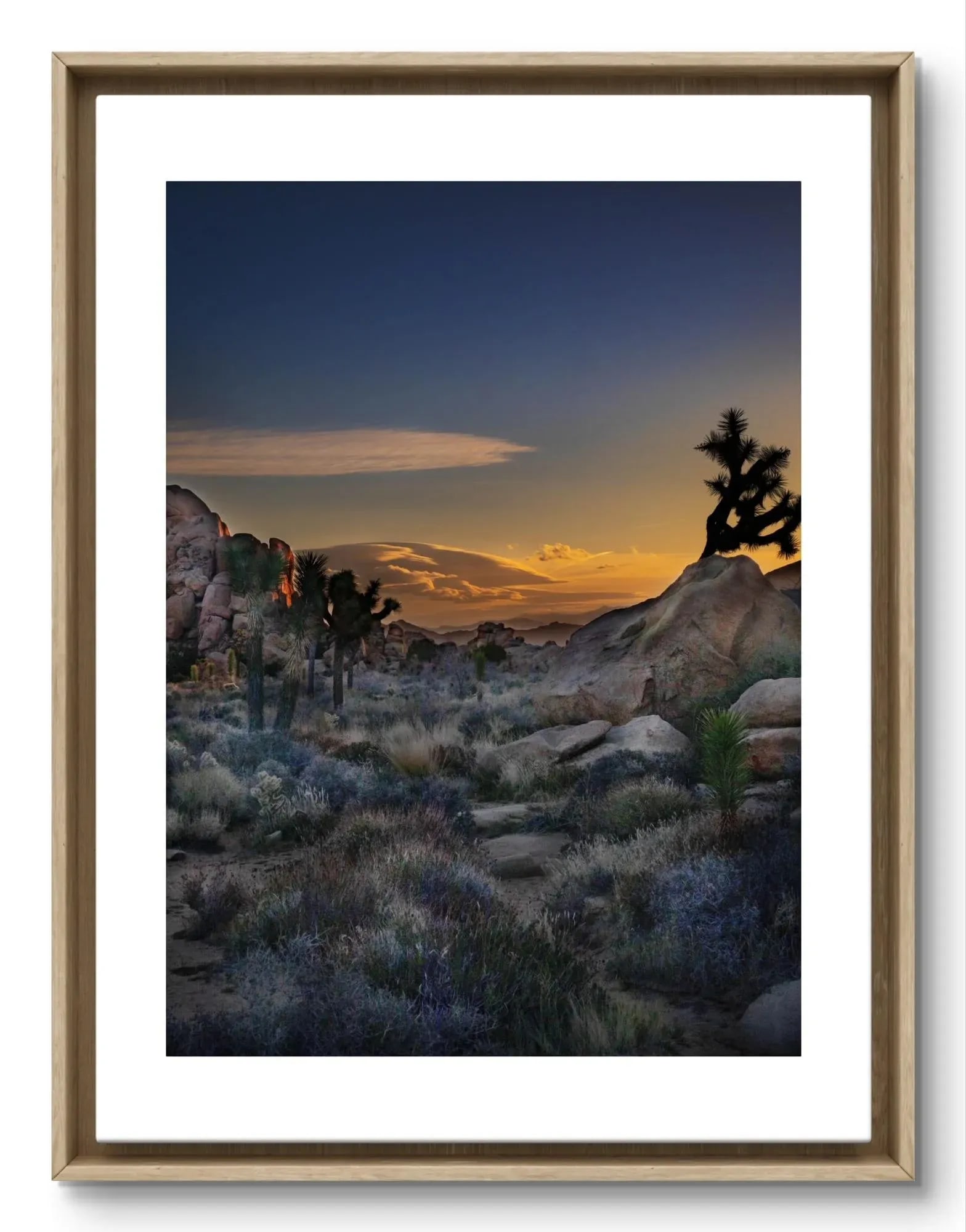 24" Signed Limited Edition Photographic Print by Glenn Daidone / Desertscape / Landscape /Almost Dar - 2