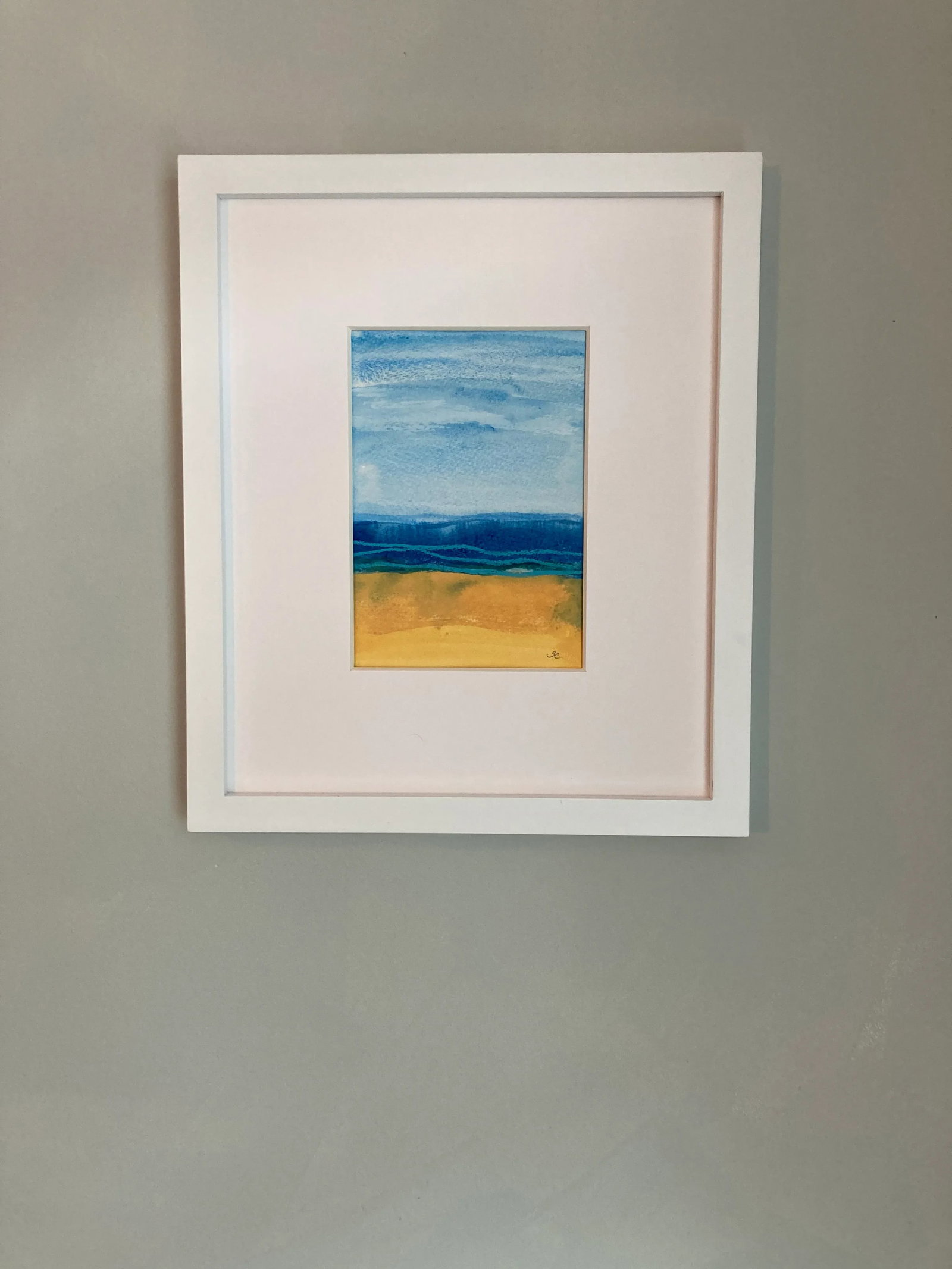 Contemporary Original Ocean Watercolor Painting on Paper by Stephanie Cate - 3