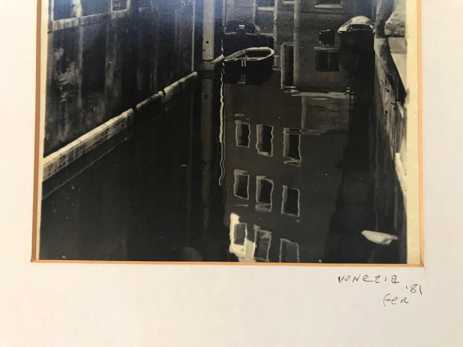 Vintage 1981 Photograph of Venice, Italy ~ Framed & Signed - 4