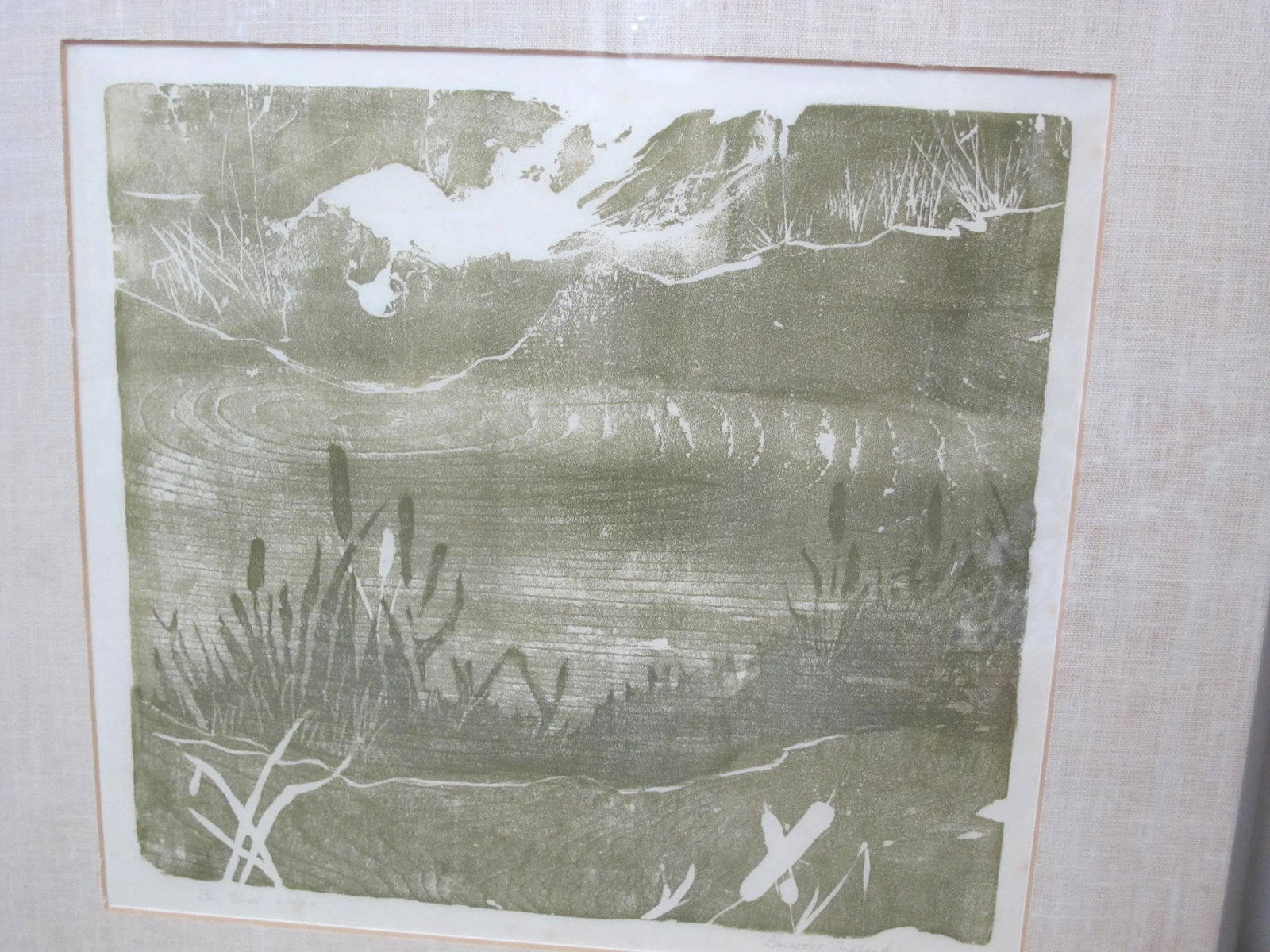 Dorothy Tadlock Signed Limited Edition Framed Woodblock Print the Pool - 5