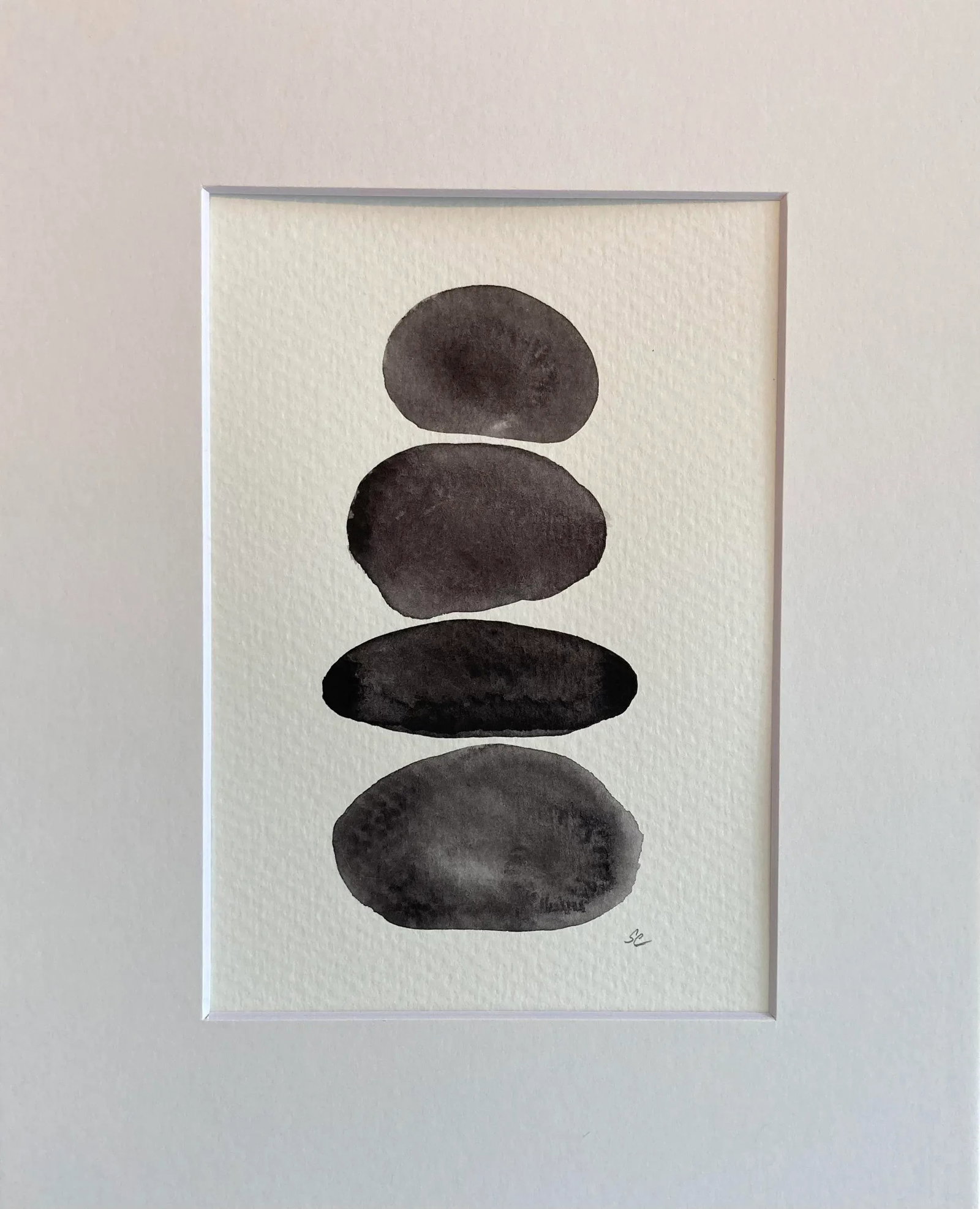 Contemporary Original Ink Painting on Paper by Stephanie Cate - 2