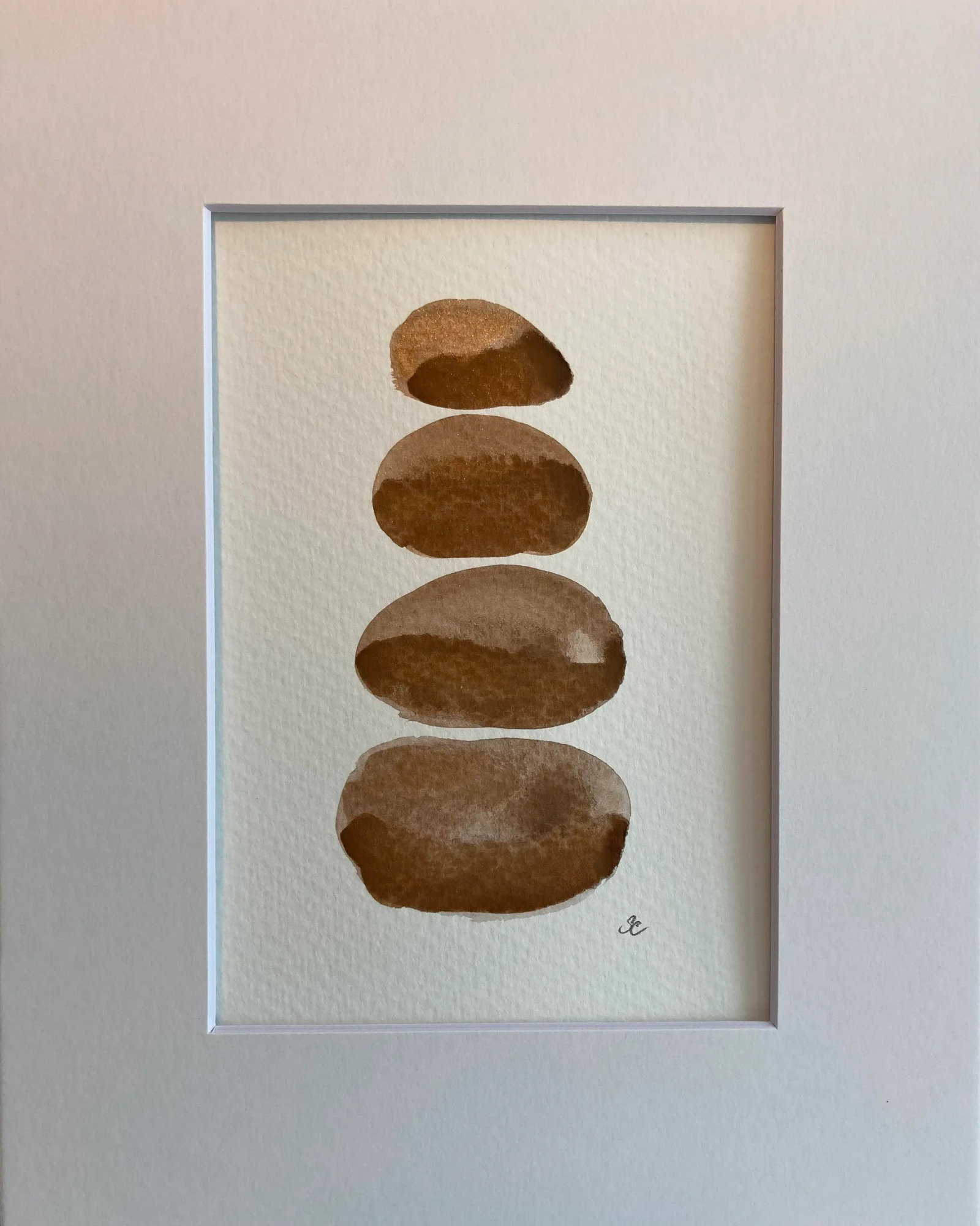Contemporary Original Watercolor Painting on Paper by Stephanie Cate - 2