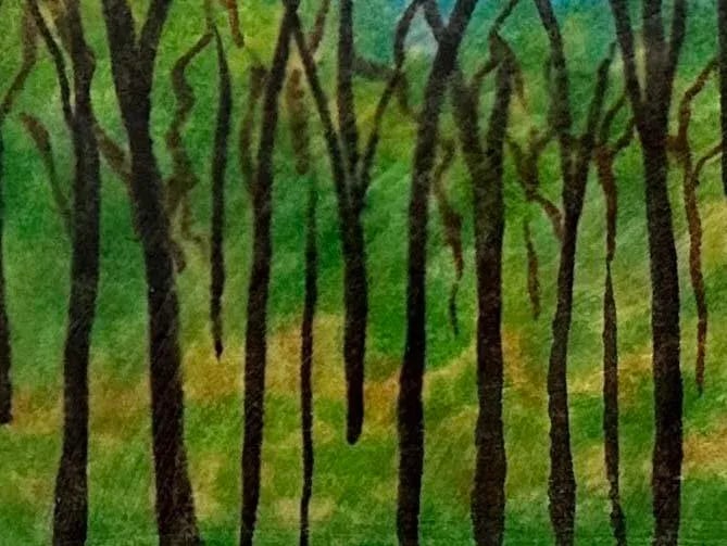Summer Original Painting, Framed - 2