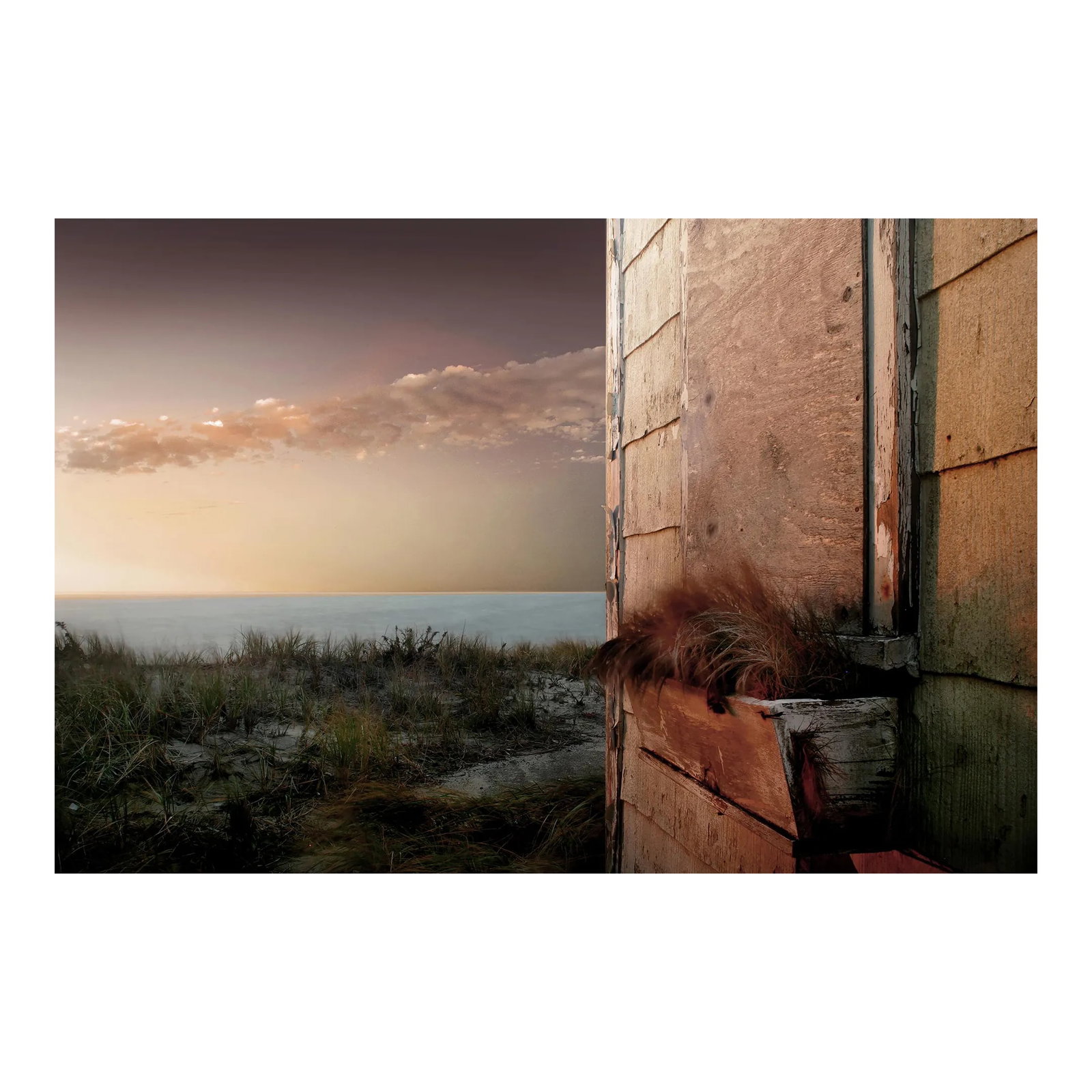 24" Signed, Limited Edition Photographic Print by Glenn Daidone / Cape Cod / Seascape / "Golden Hour: This is a signed photograph in an edition of 10. The image is printed on a toothy watercolor vellum that absorbs the ink creating rich, luscious tones. This print is hand numbered, hand signed, and