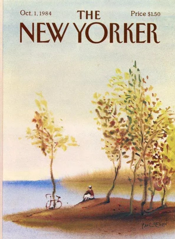1984 Vintage New Yorker Cover, October 1 (Paul Degen), Original New Yorker Magazine Cover, Sports, C - 2