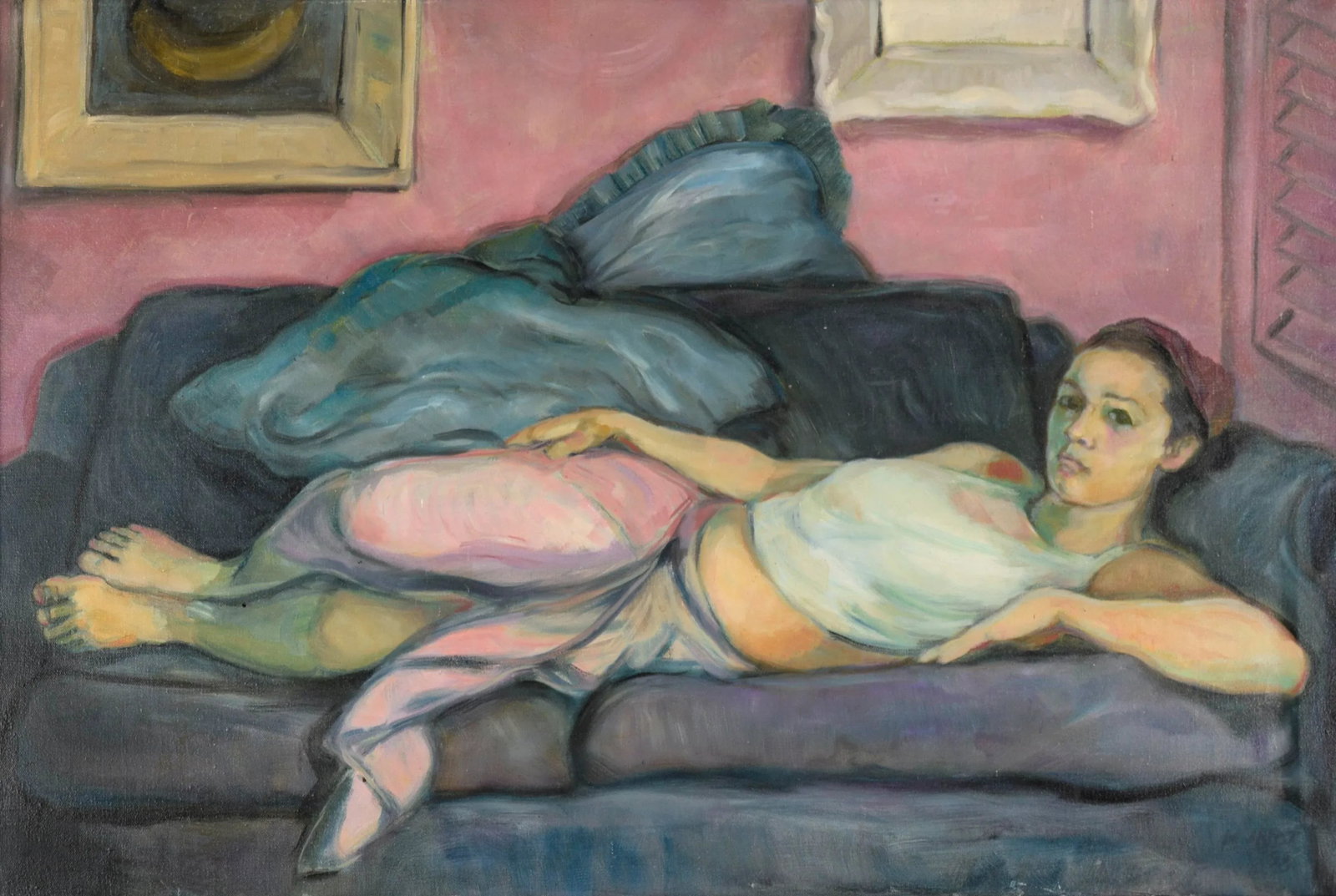 Anna - Portrait of a Reclining Woman by Nealon Mundt - 2
