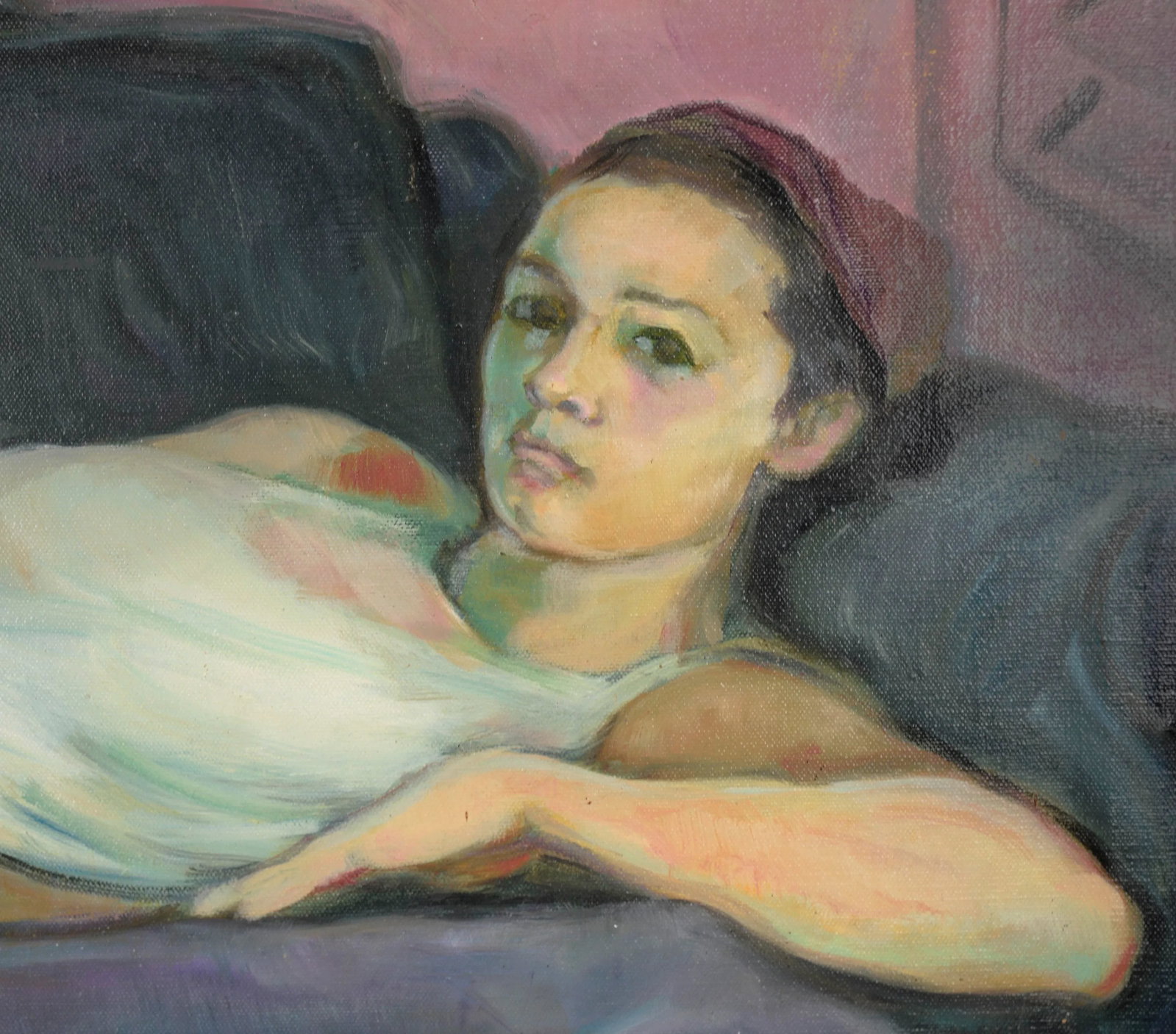 Anna - Portrait of a Reclining Woman by Nealon Mundt - 4