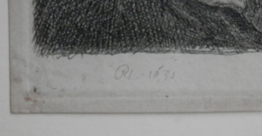 17th Century Rembrandt Harmensz Van Rijn Etching, The Artist's Mother With Her Hand on Her Chest - 4