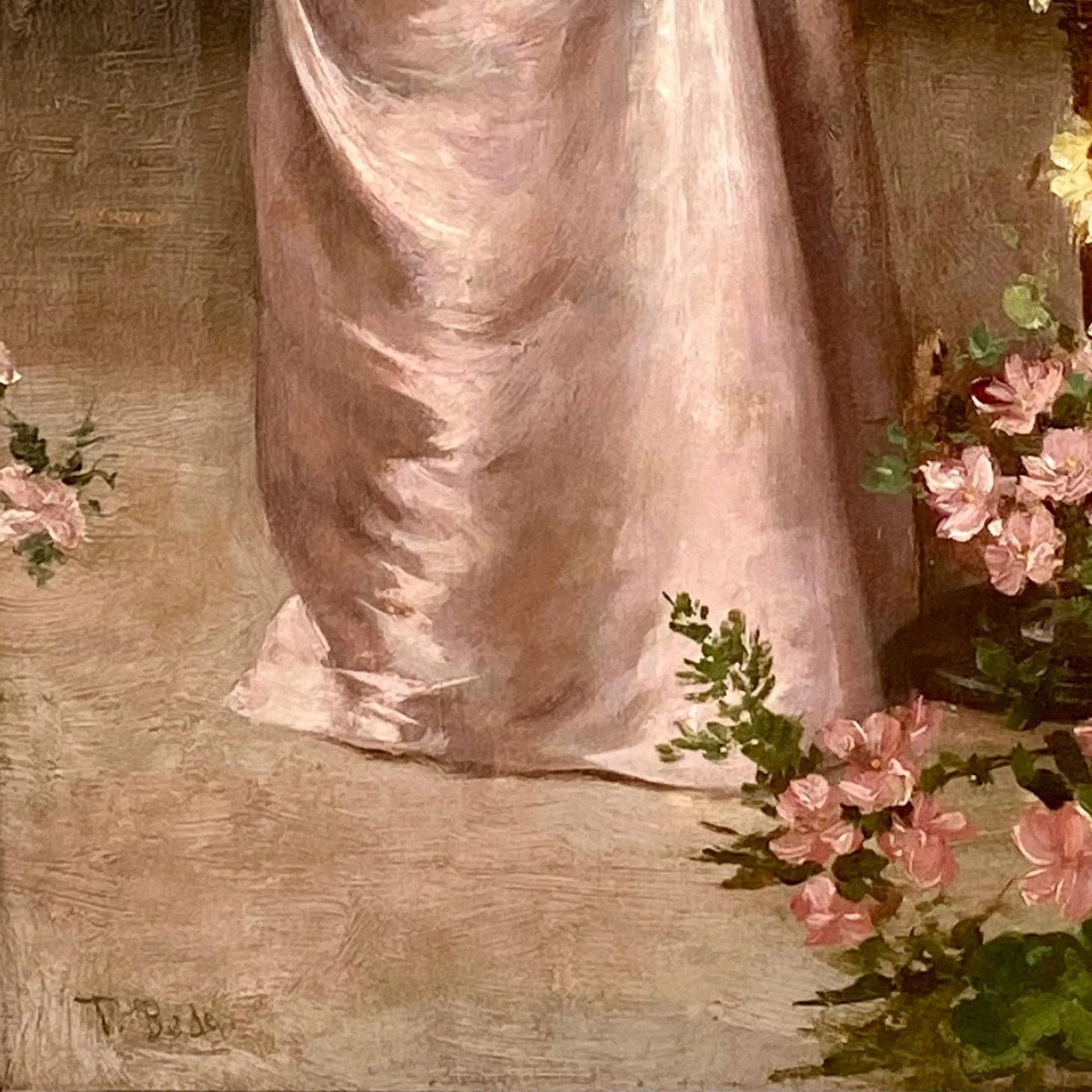 Francesco Beda, Italian. "Lady With Parrot", Oil Canvas 19th C. - 6
