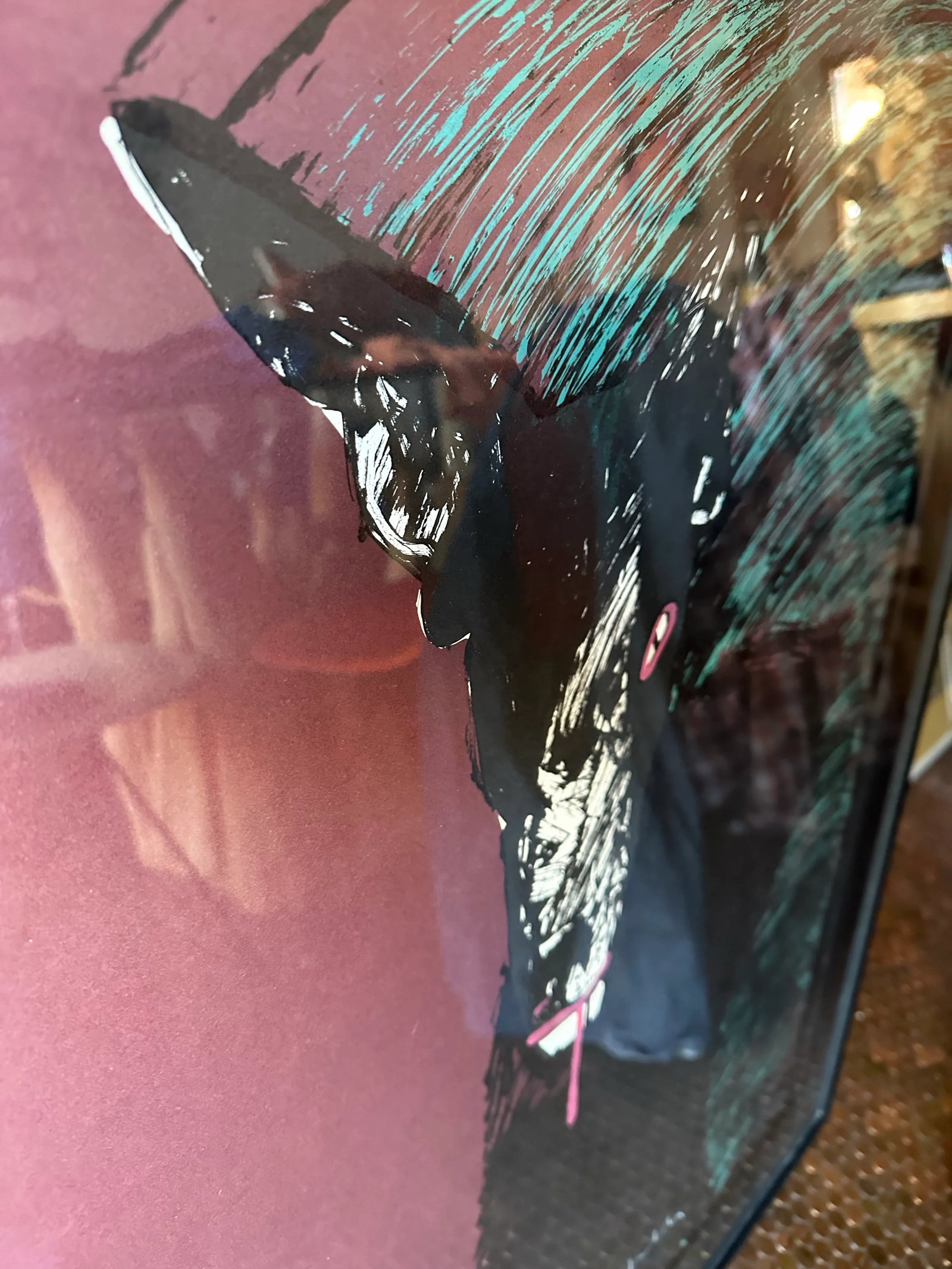 Late 20th Century Fritz Scholder "Portrait of Werewolf" Lithograph, Framed - 4