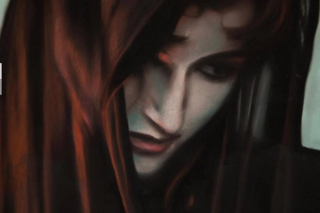 Woman in Veil (Very Large Vintage Pastel Portrait, Ex. Arthur Roger Gallery), Adrian Deckbar - 3