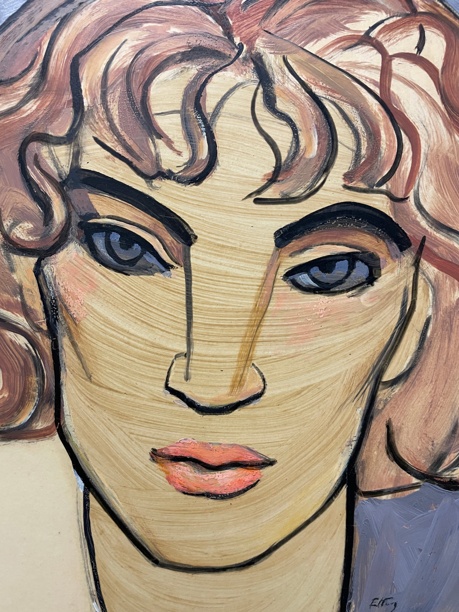 1960s Emlen Etting Portrait of a Man - 2