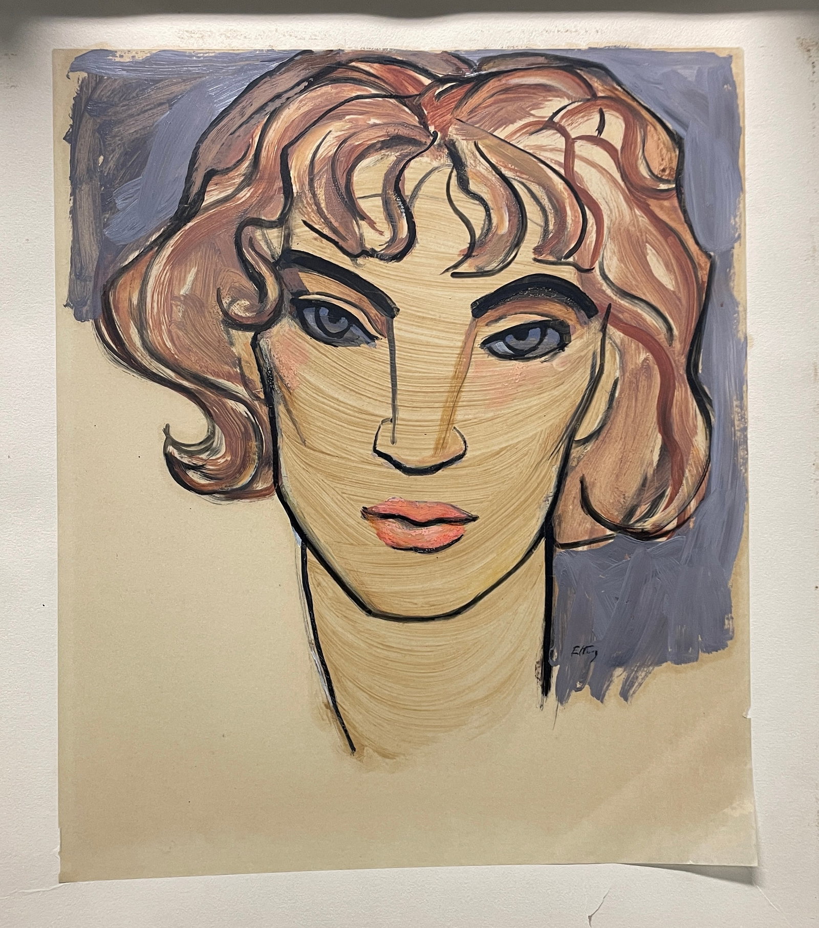 1960s Emlen Etting Portrait of a Man - 4