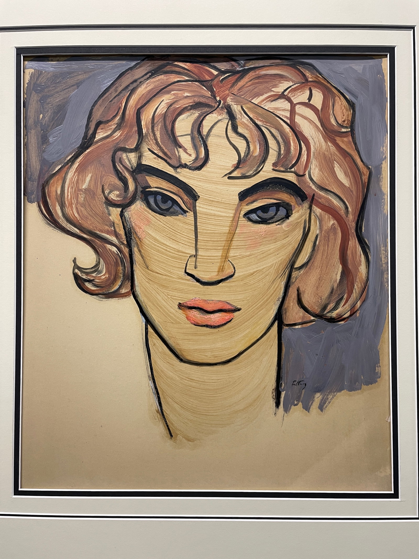 1960s Emlen Etting Portrait of a Man - 5