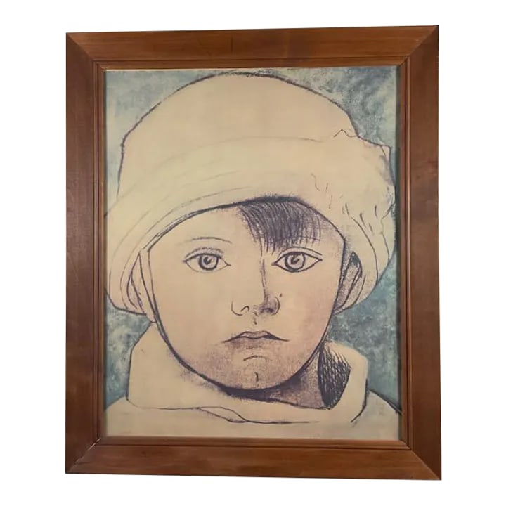 Pablo Picasso, Portrait of Paulo, 1950s Large Lithograph (1 of 7)