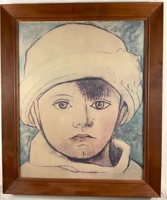 Pablo Picasso, Portrait of Paulo, 1950s Large Lithograph - 4