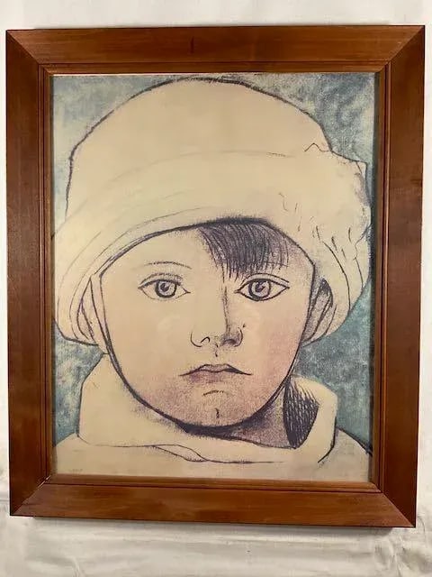 Pablo Picasso, Portrait of Paulo, 1950s Large Lithograph - 6