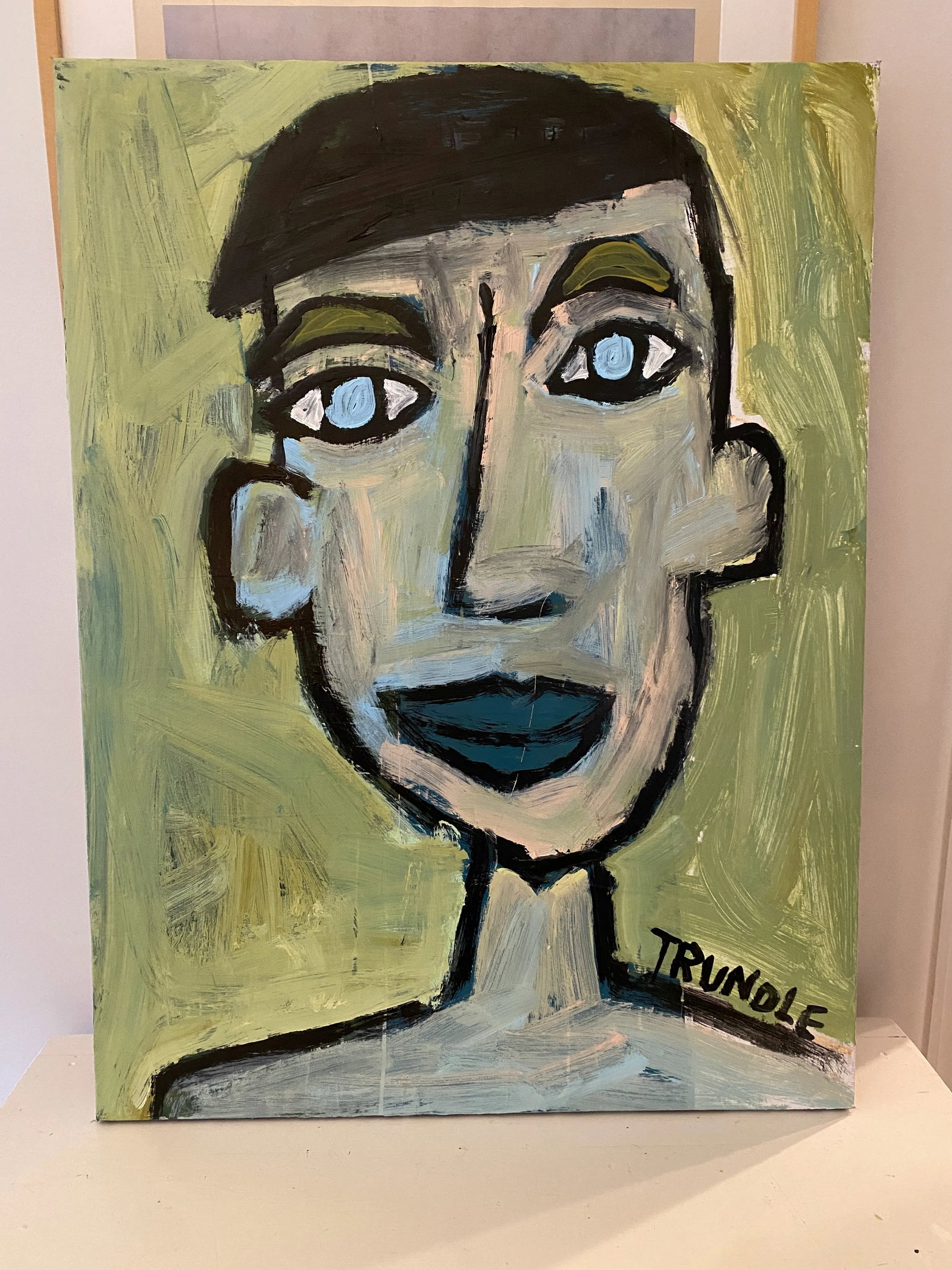 Sarah Trundle, Abstract Figure/ Portrait Painting, "I Could Be Anyone I Want" - 2