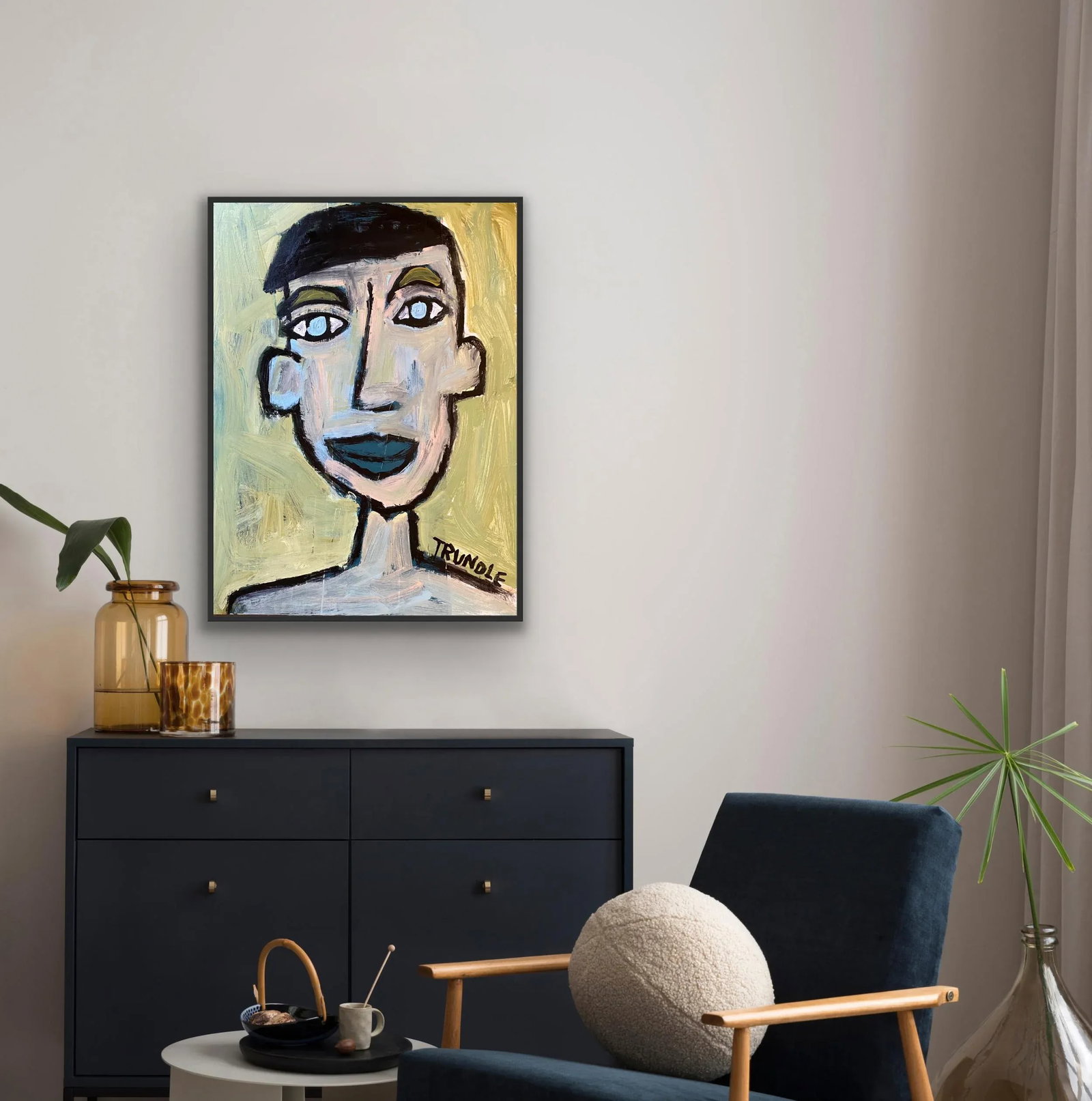 Sarah Trundle, Abstract Figure/ Portrait Painting, "I Could Be Anyone I Want" - 3
