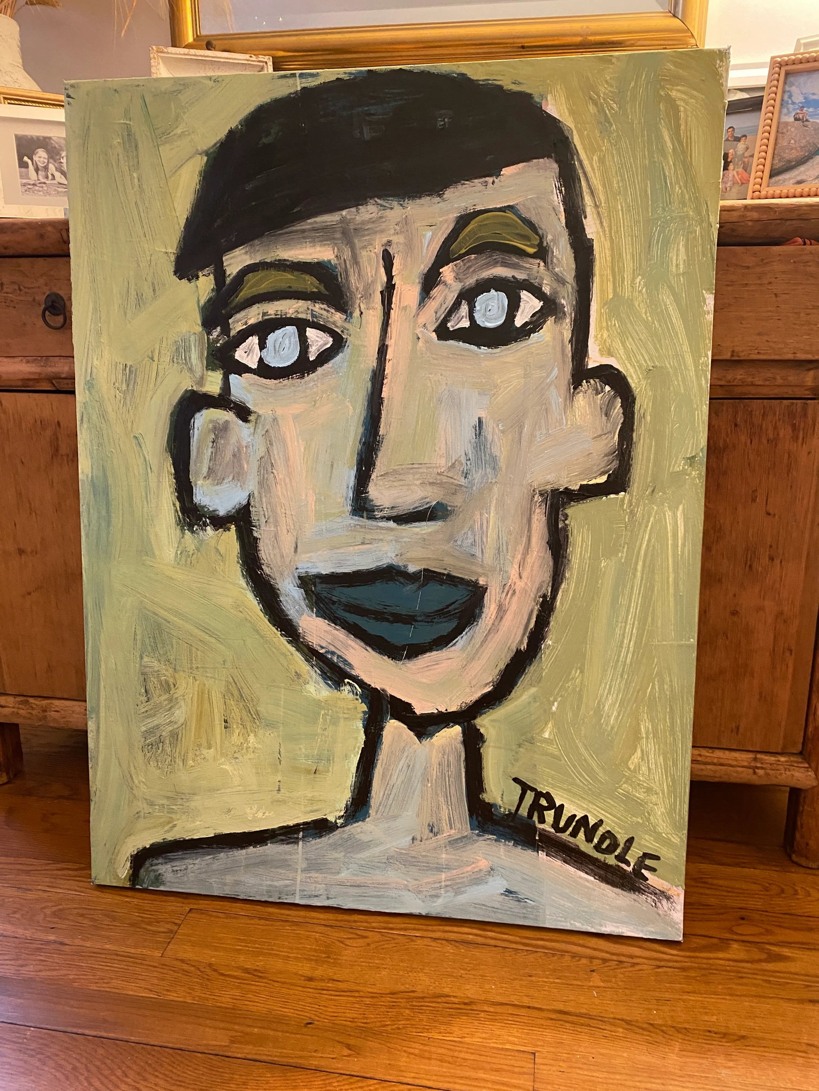Sarah Trundle, Abstract Figure/ Portrait Painting, "I Could Be Anyone I Want" - 4
