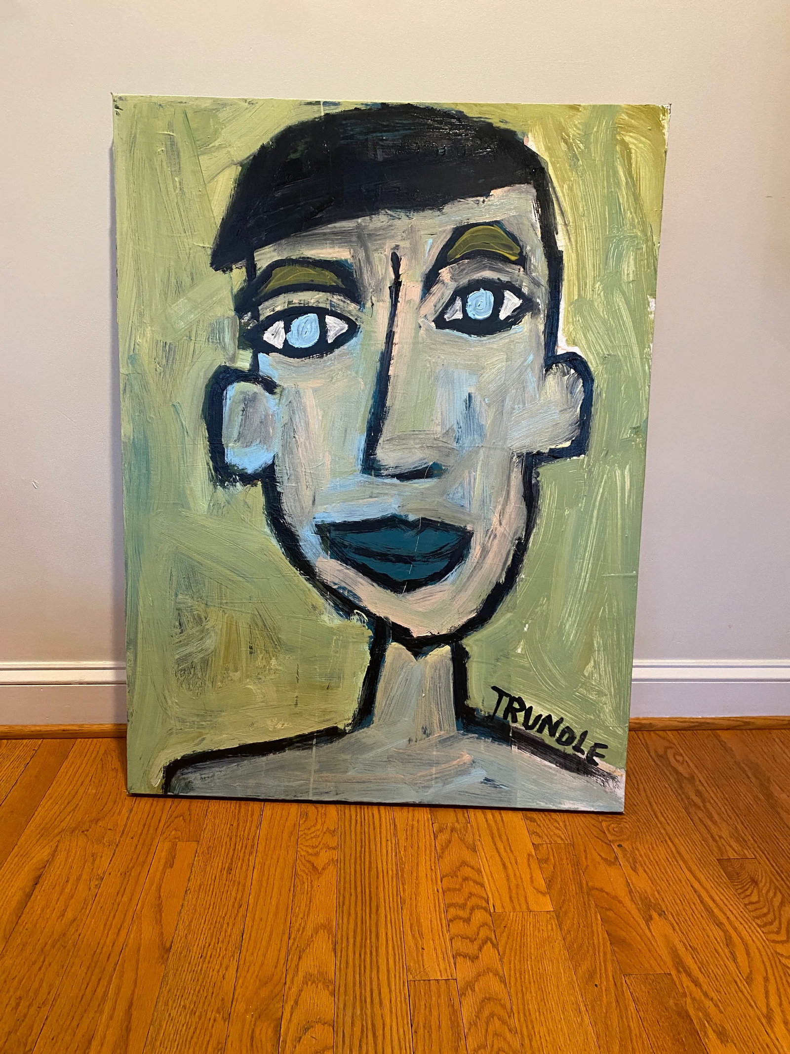 Sarah Trundle, Abstract Figure/ Portrait Painting, "I Could Be Anyone I Want" - 5