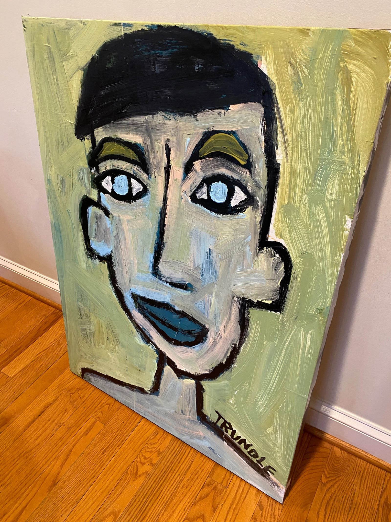 Sarah Trundle, Abstract Figure/ Portrait Painting, "I Could Be Anyone I Want" - 6