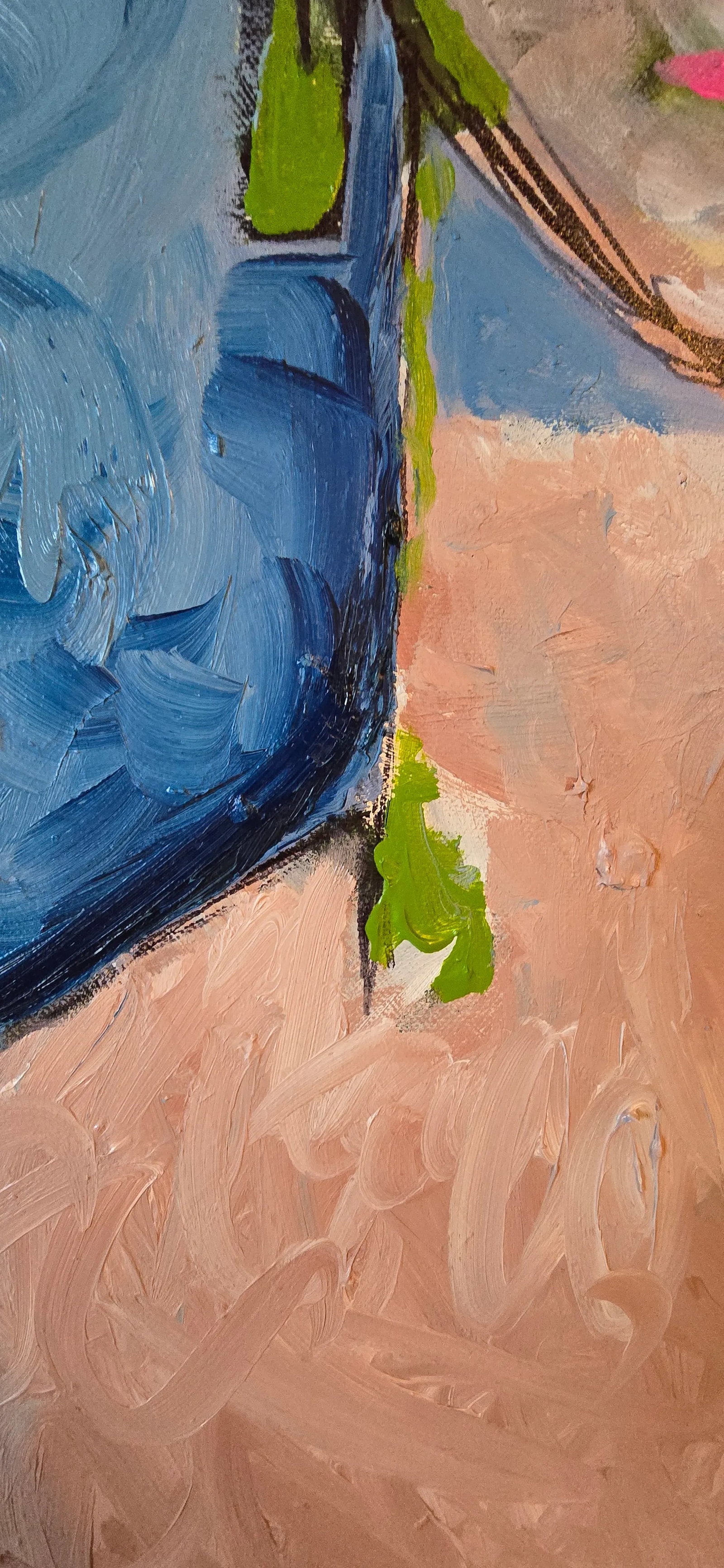 Abstract Expressionist Portrait, Framed - 5
