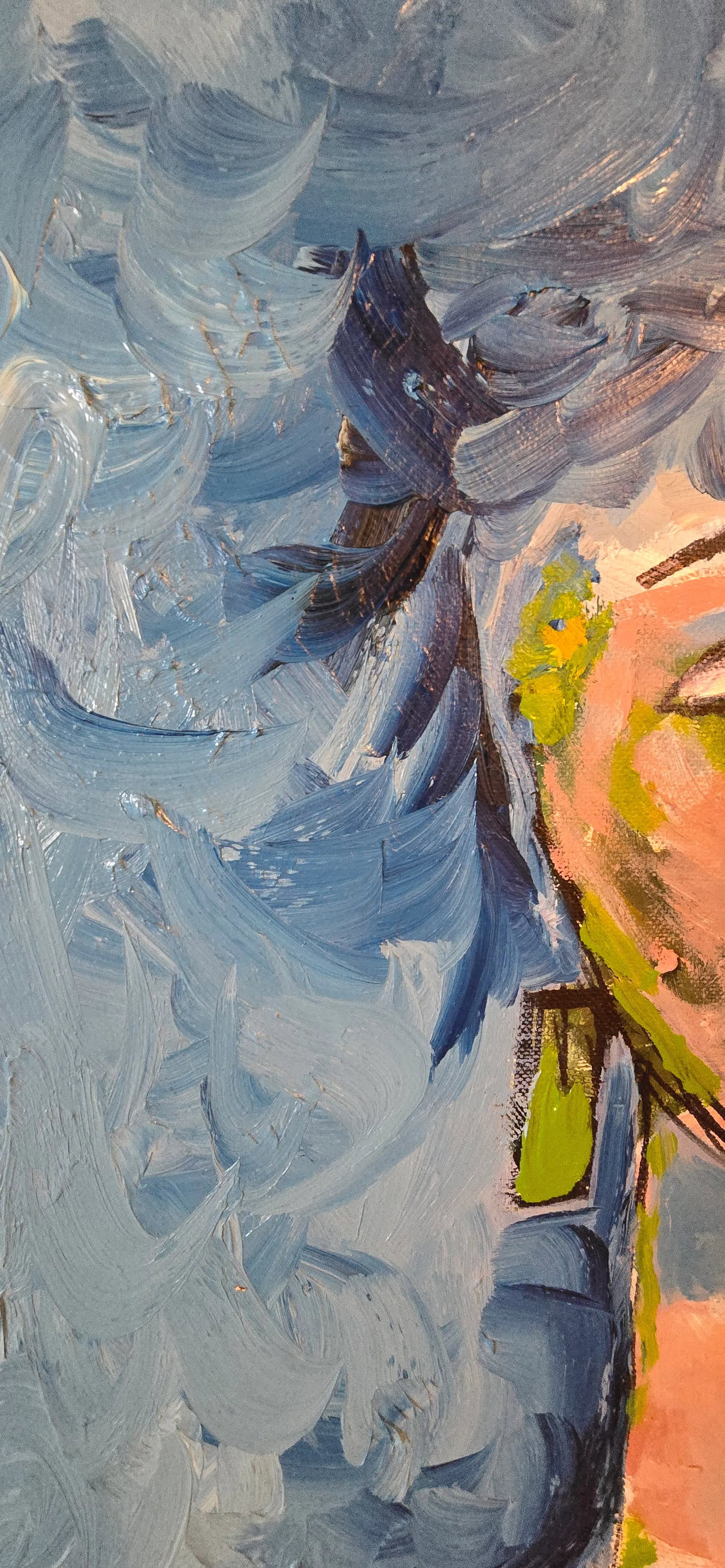 Abstract Expressionist Portrait, Framed - 8