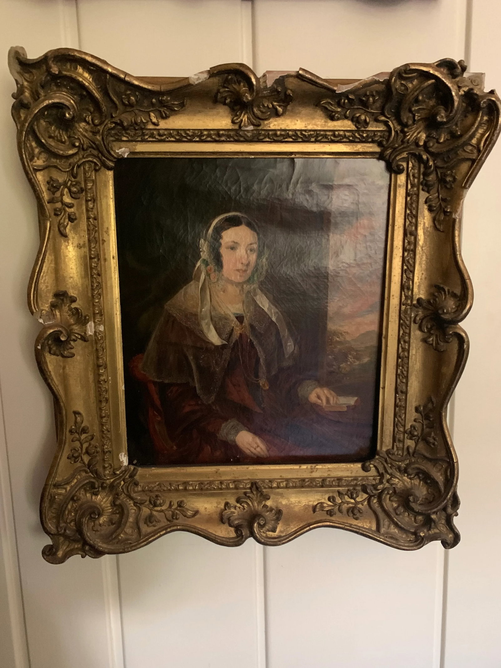 Early 19th Century English School Portraits on Canvas - a Pair - 2