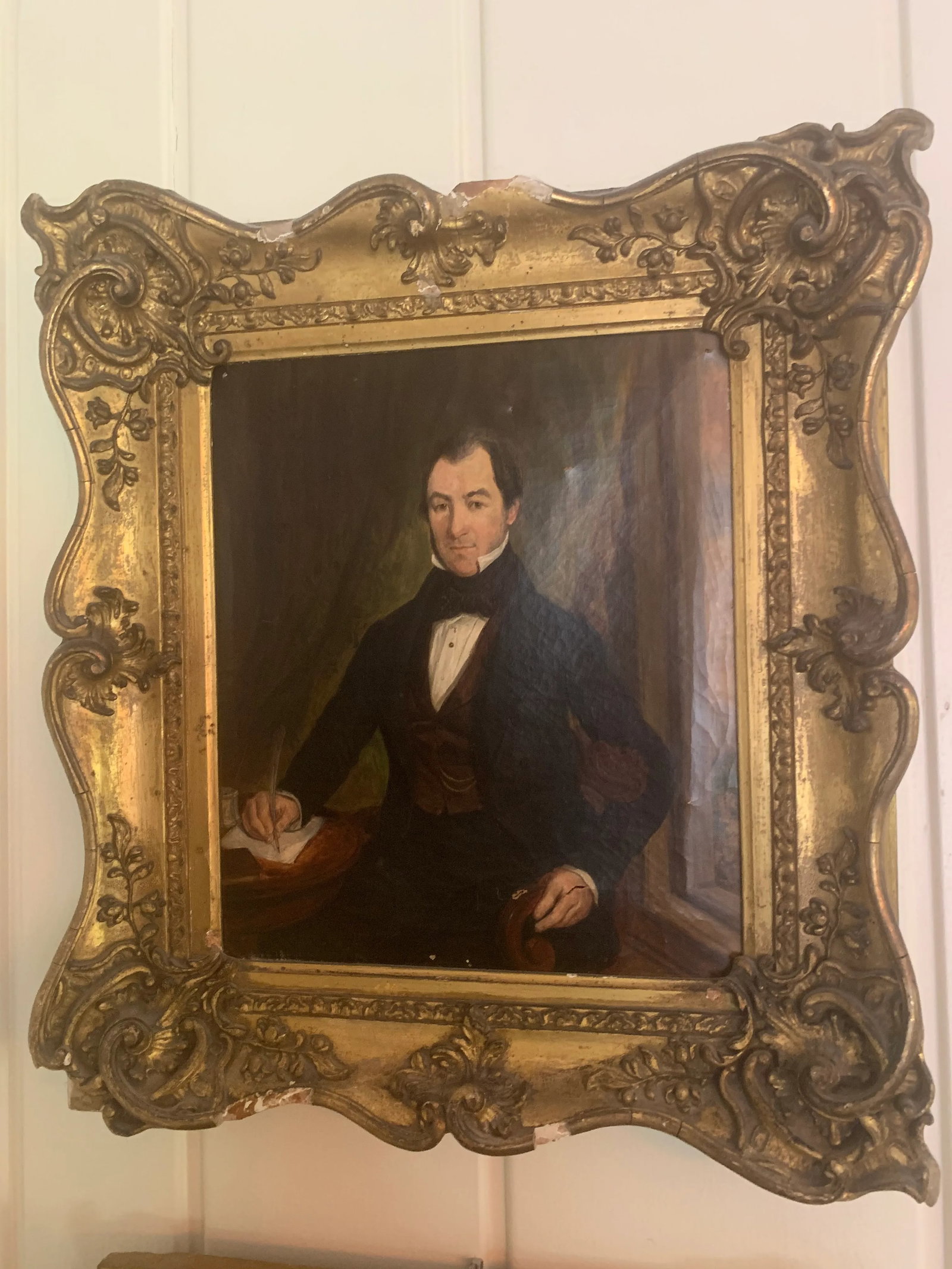 Early 19th Century English School Portraits on Canvas - a Pair - 7