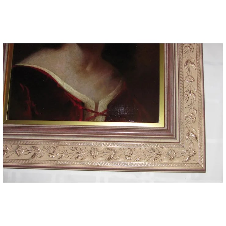 Antique Old Master Italian School Oil on Canvas Painting 19th Century - 3