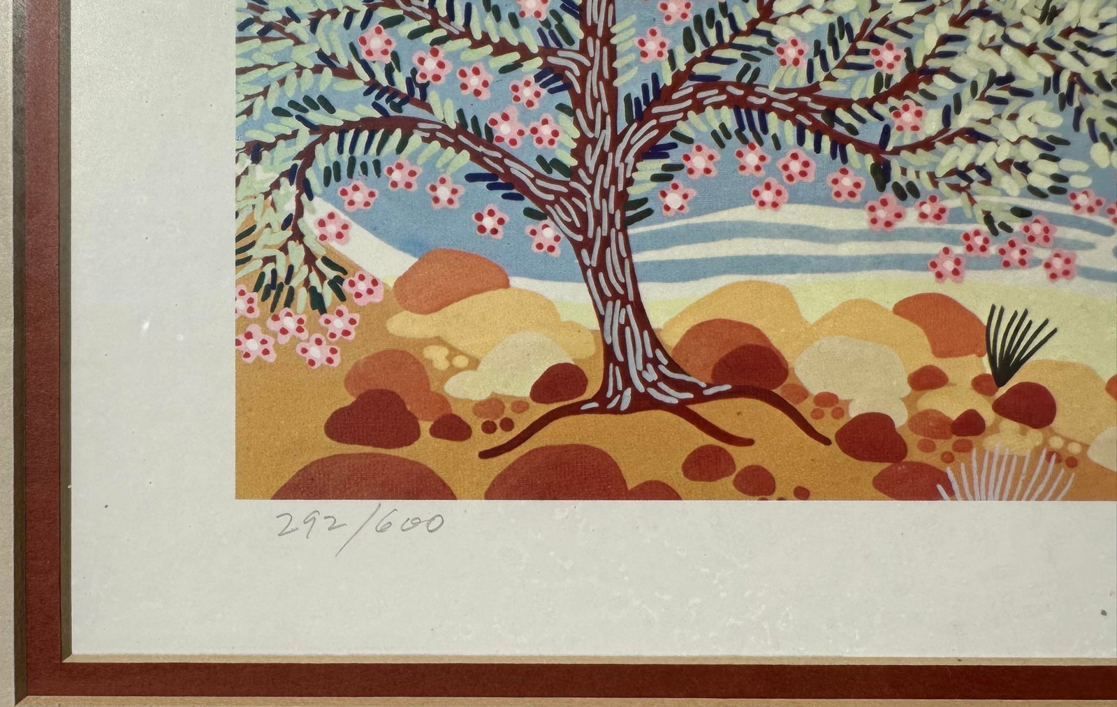 Folk Art Original Blanche Davidson Framed Signed Limited Edition Lithograph - 9