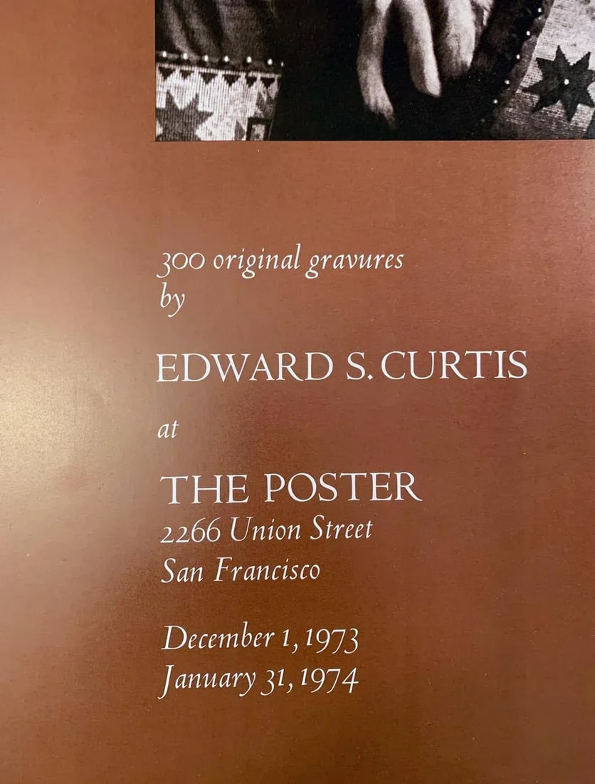 Edward Curtis American Indian Super Photography Poster, 1973 - 4
