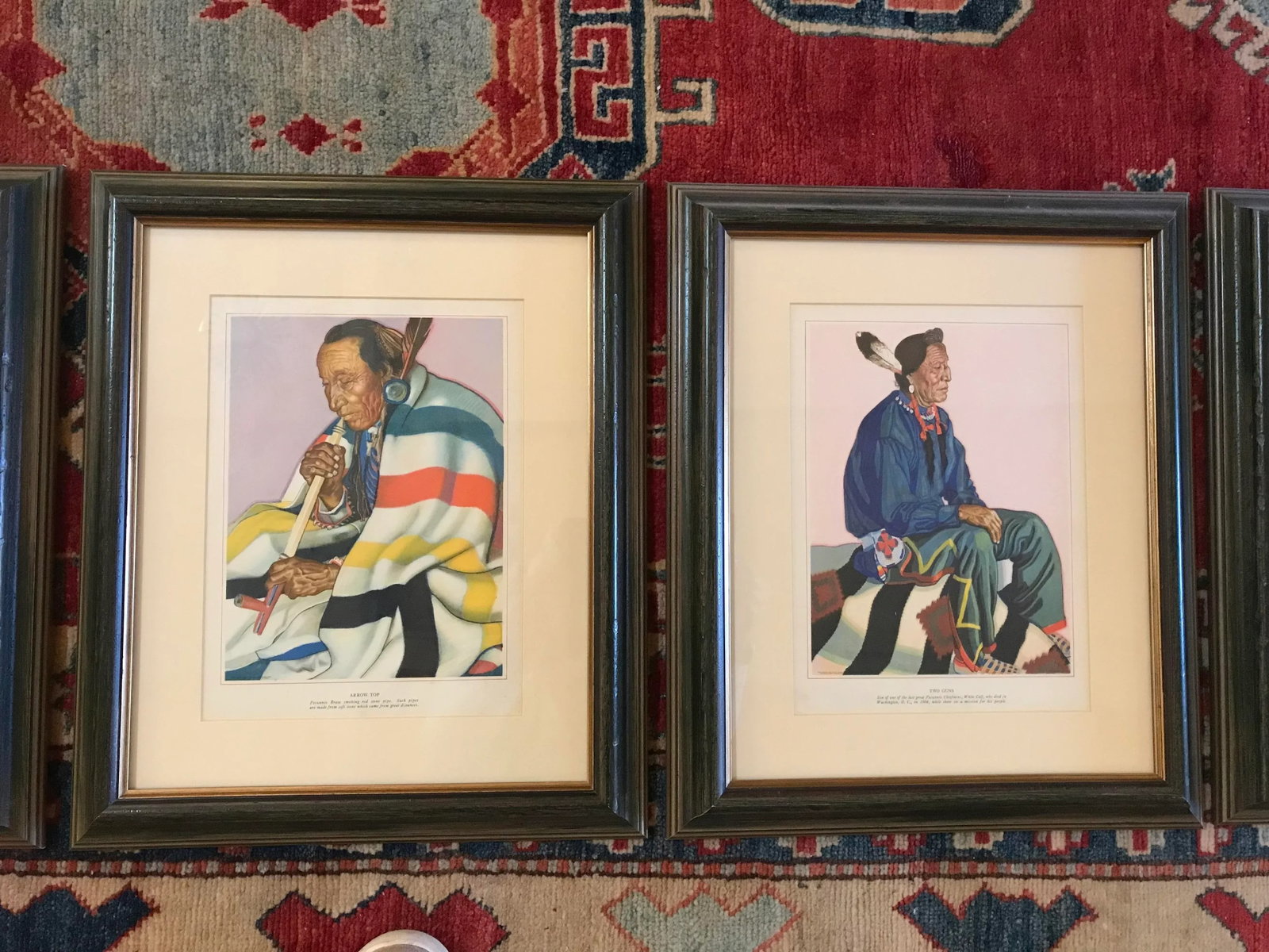 1940s Set of Five Harvey House Native American Prints, Framed - 4