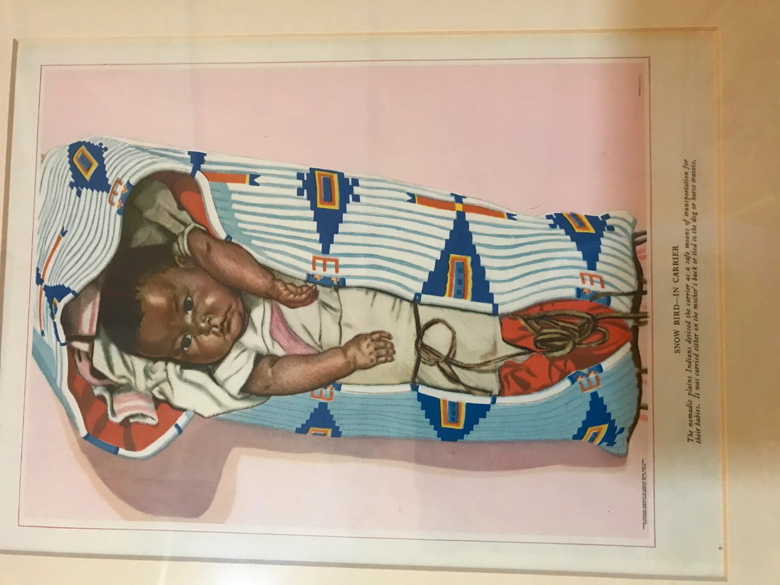 1940s Set of Five Harvey House Native American Prints, Framed - 5