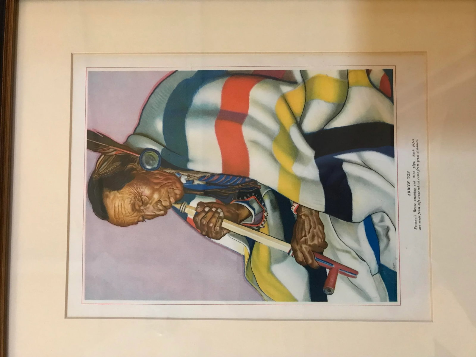 1940s Set of Five Harvey House Native American Prints, Framed - 7