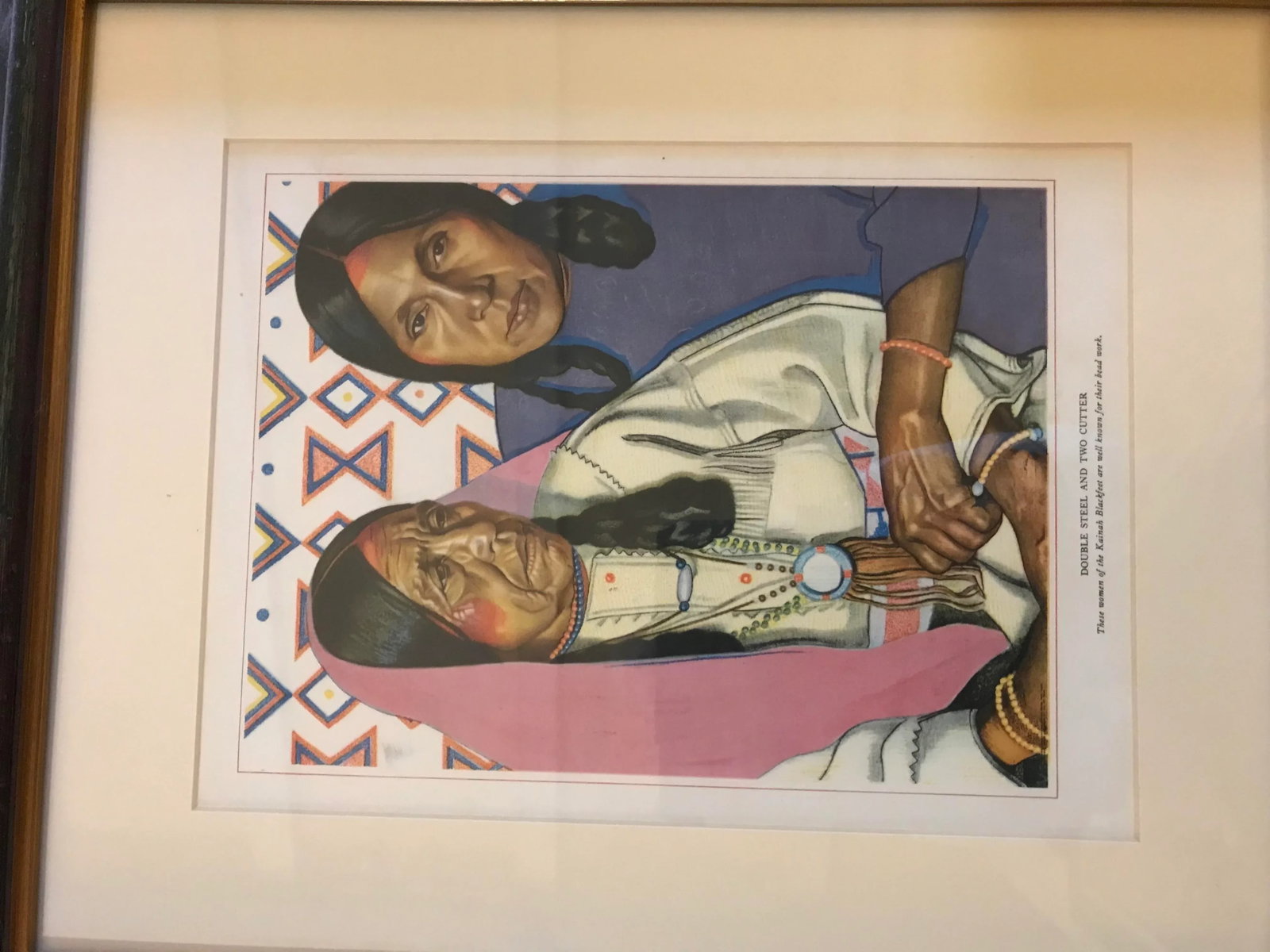 1940s Set of Five Harvey House Native American Prints, Framed - 9