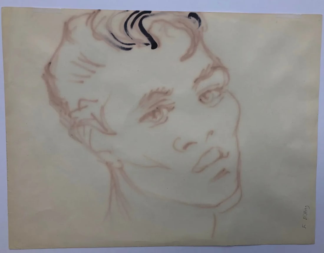 1960s Emlen Etting Portrait of a Man - 2