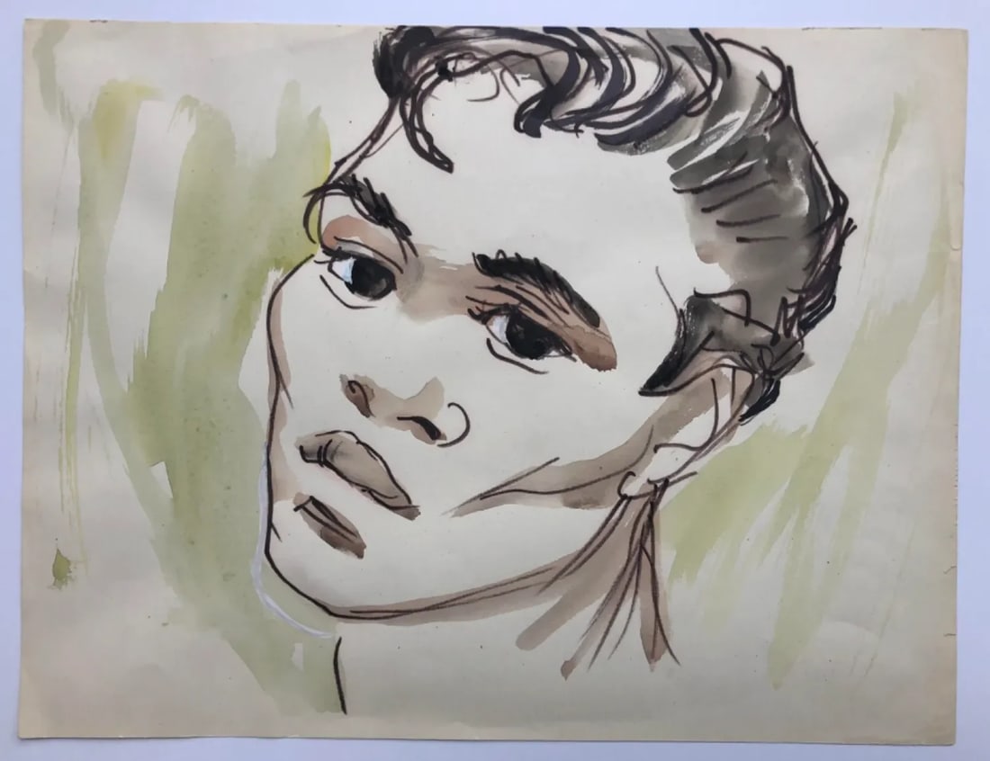 1960s Emlen Etting Portrait of a Man - 4