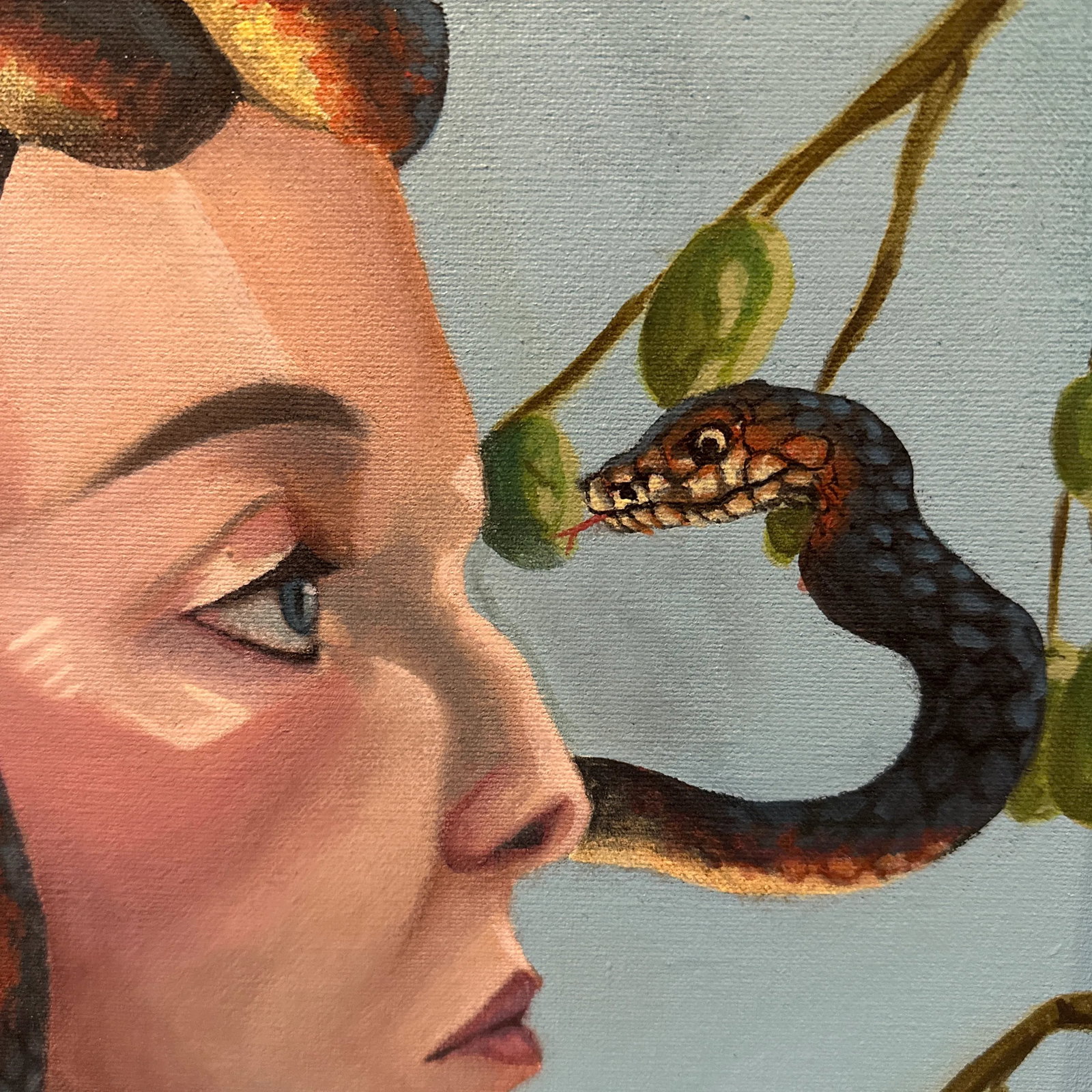 Medusa Oracle of Athena - Original Portrait Painting of Medusa - 3