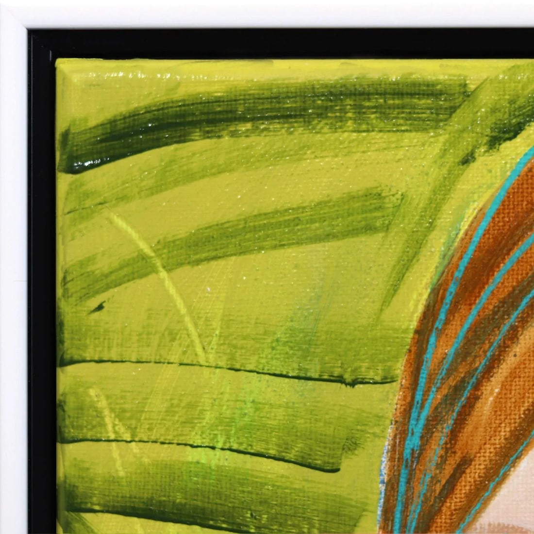 Miss Priss Palms 5 - Colorful Abstract Figurative Portrait Painting Original Artwork by Lindsey McCo - 2