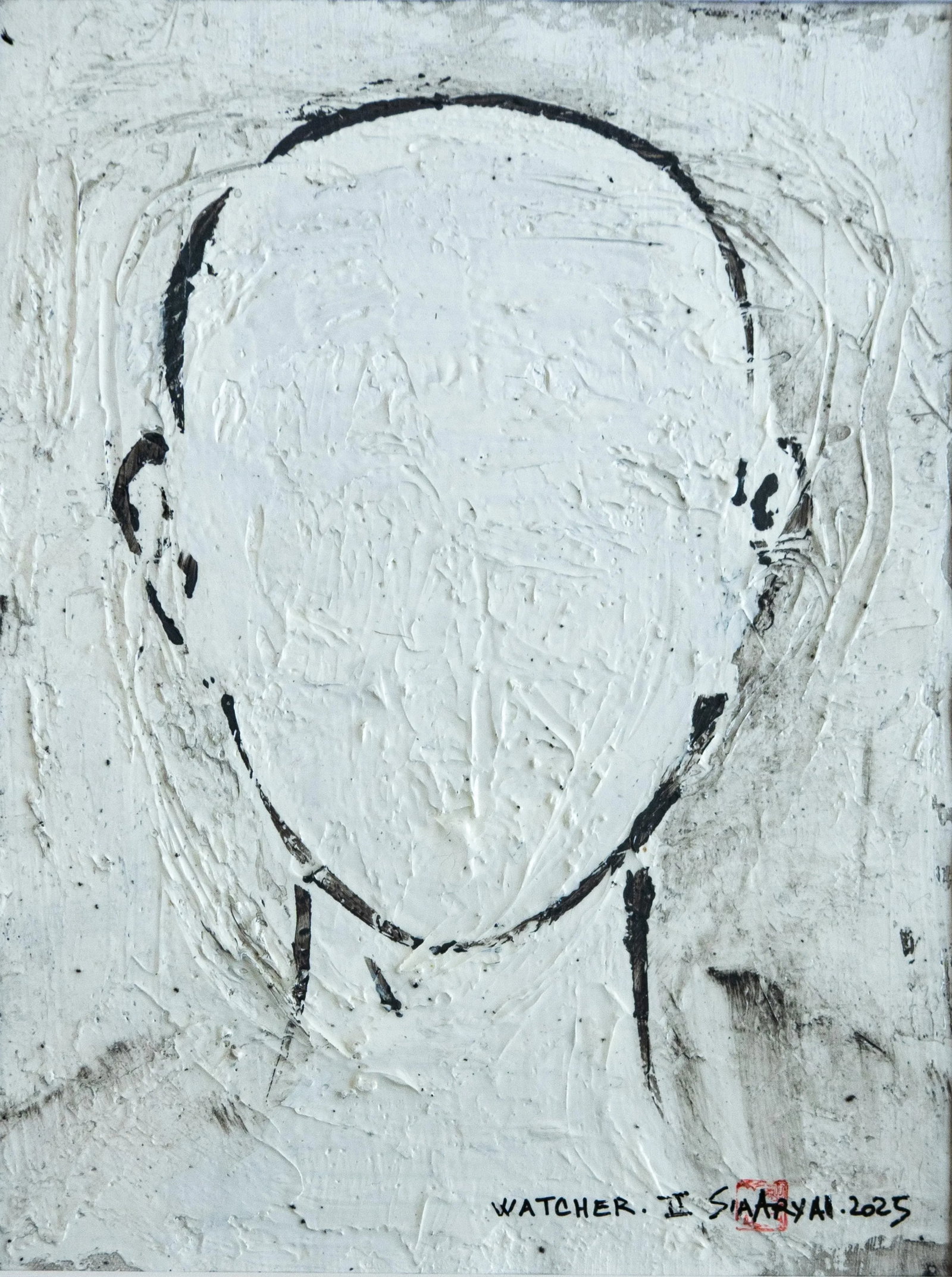 Wacher .Ii Abstract Framed Surreal Portrait - 2