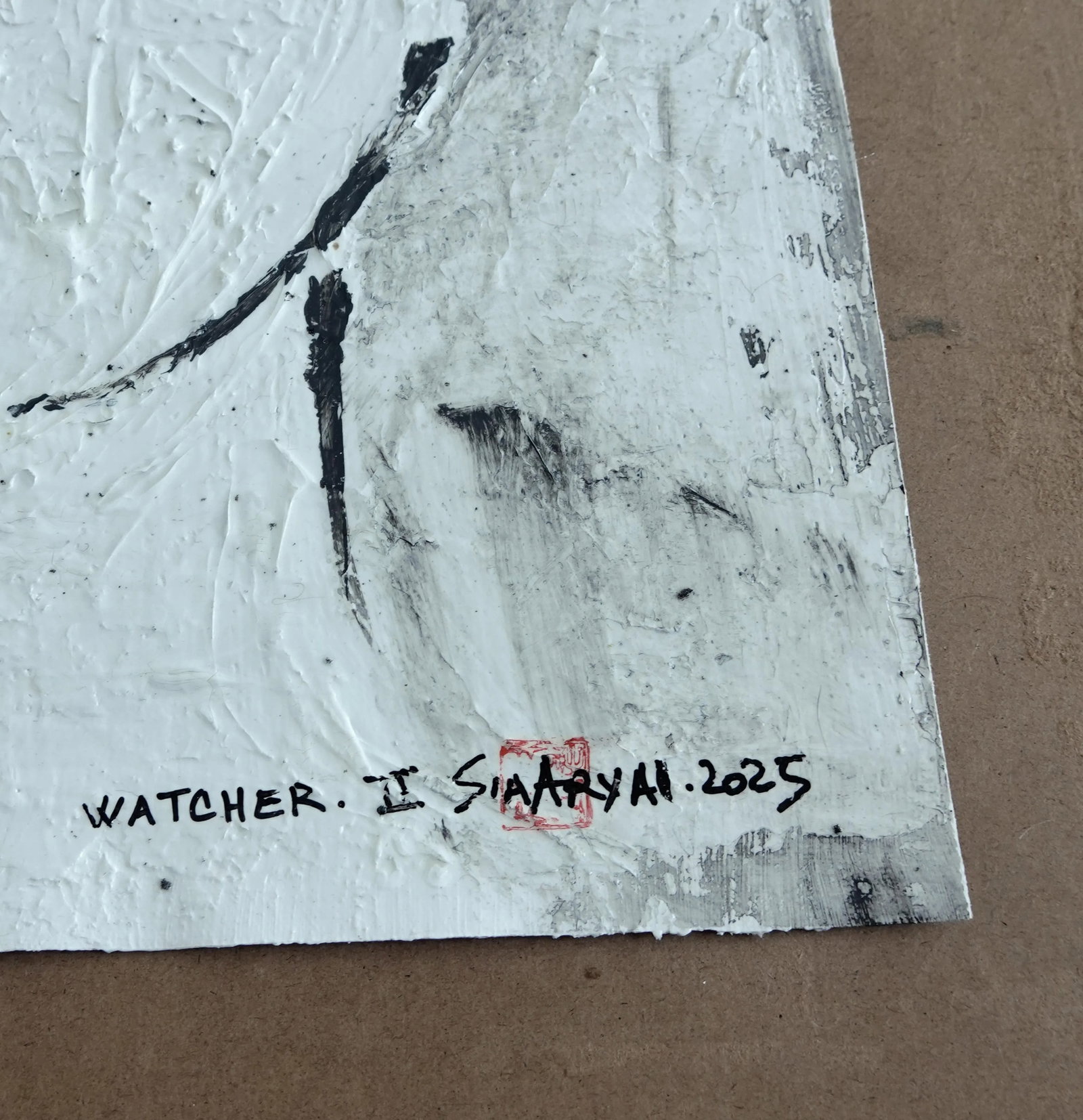 Wacher .Ii Abstract Framed Surreal Portrait - 6