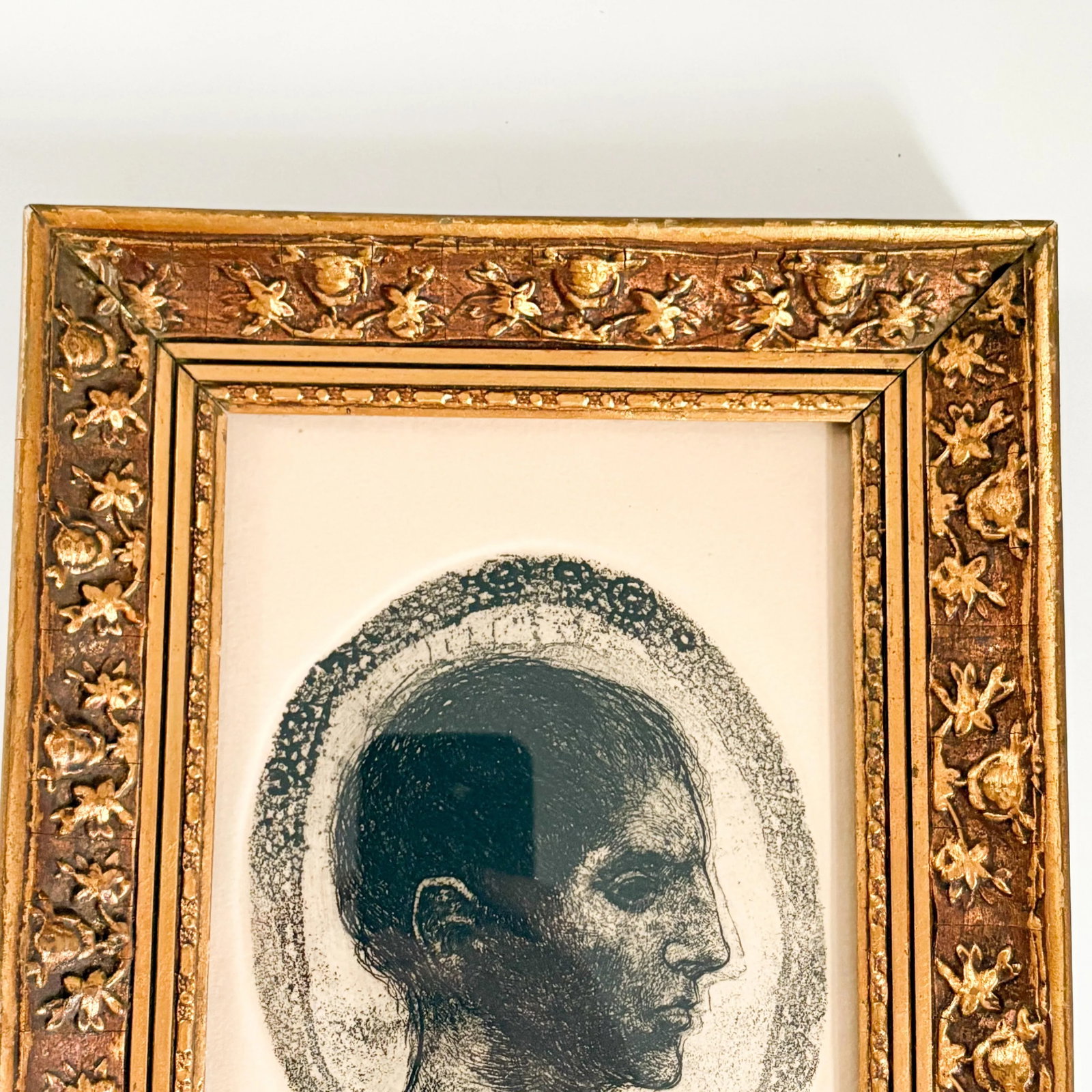 David Bumbeck "Il Campione" Signed and Numbered 28/30 Etched Silhouette Artwork Framed, 1960's Artwo - 2