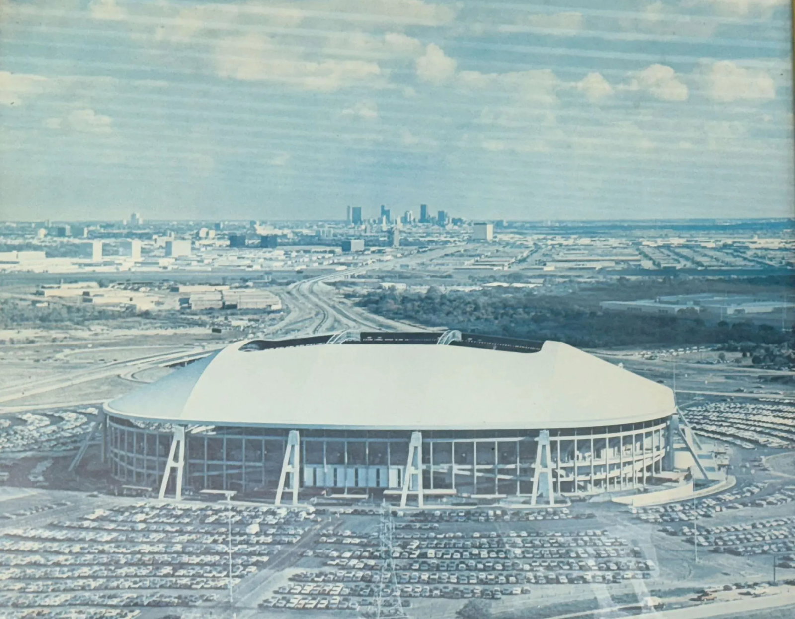 Framed Picture of the Old Dallas Cowboys Texas Stadium - 2