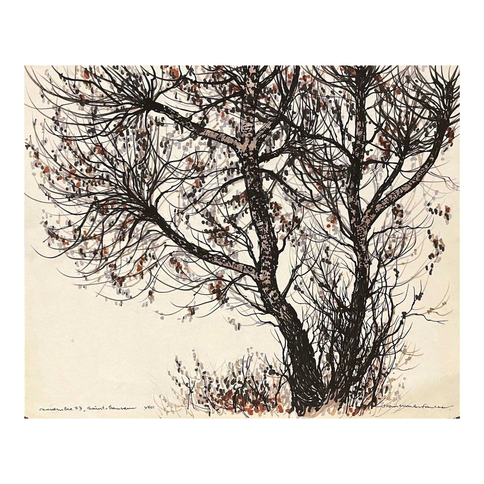 1973 Jean Charles Faucher Quebec Landscape Painting (1 of 4)