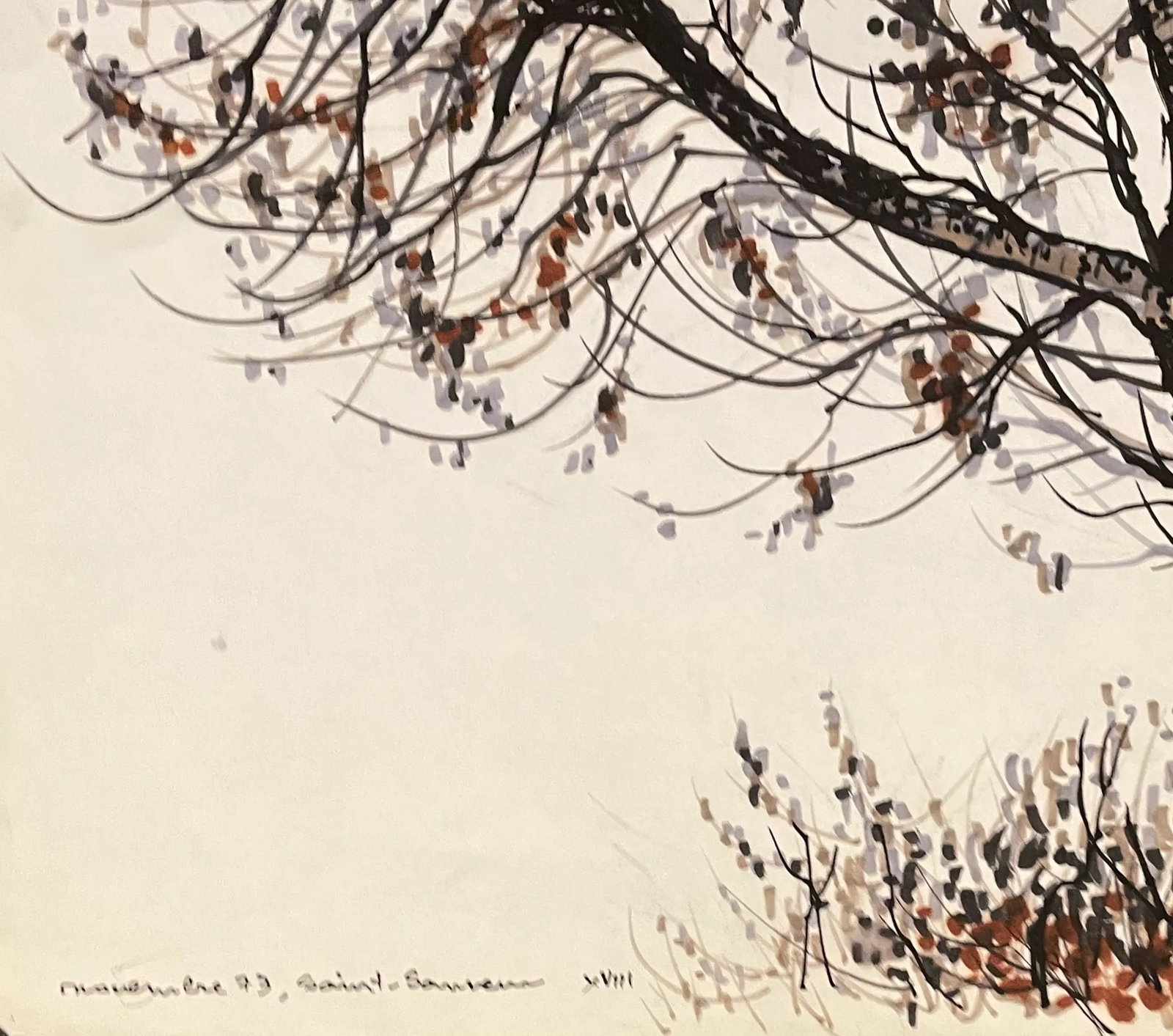 1973 Jean Charles Faucher Quebec Landscape Painting - 2