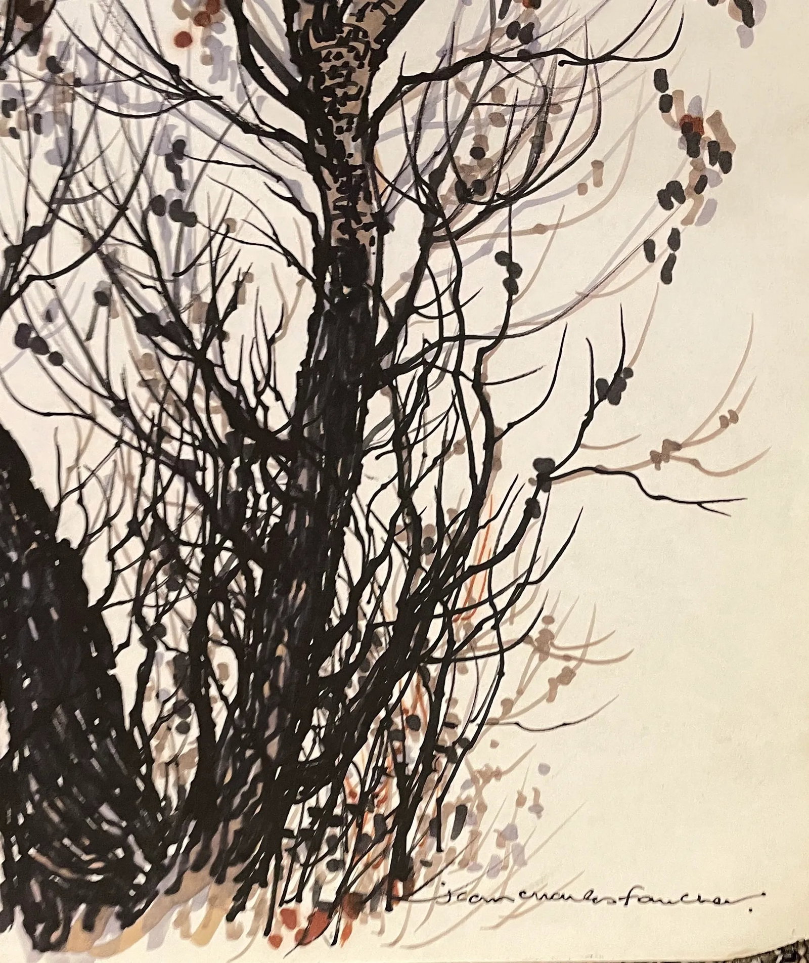 1973 Jean Charles Faucher Quebec Landscape Painting - 3